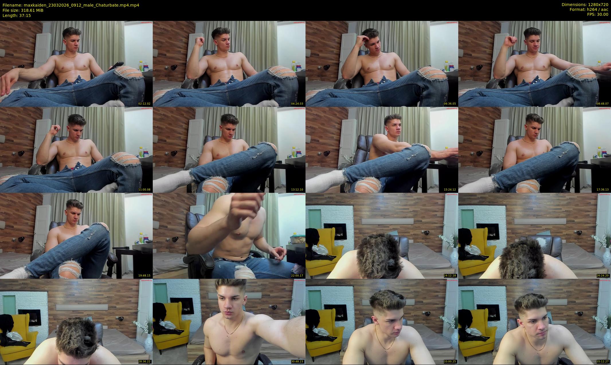 maxkaiden — 38 minute Chaturbate male cam show recording, 720p, Mar 23, 2026