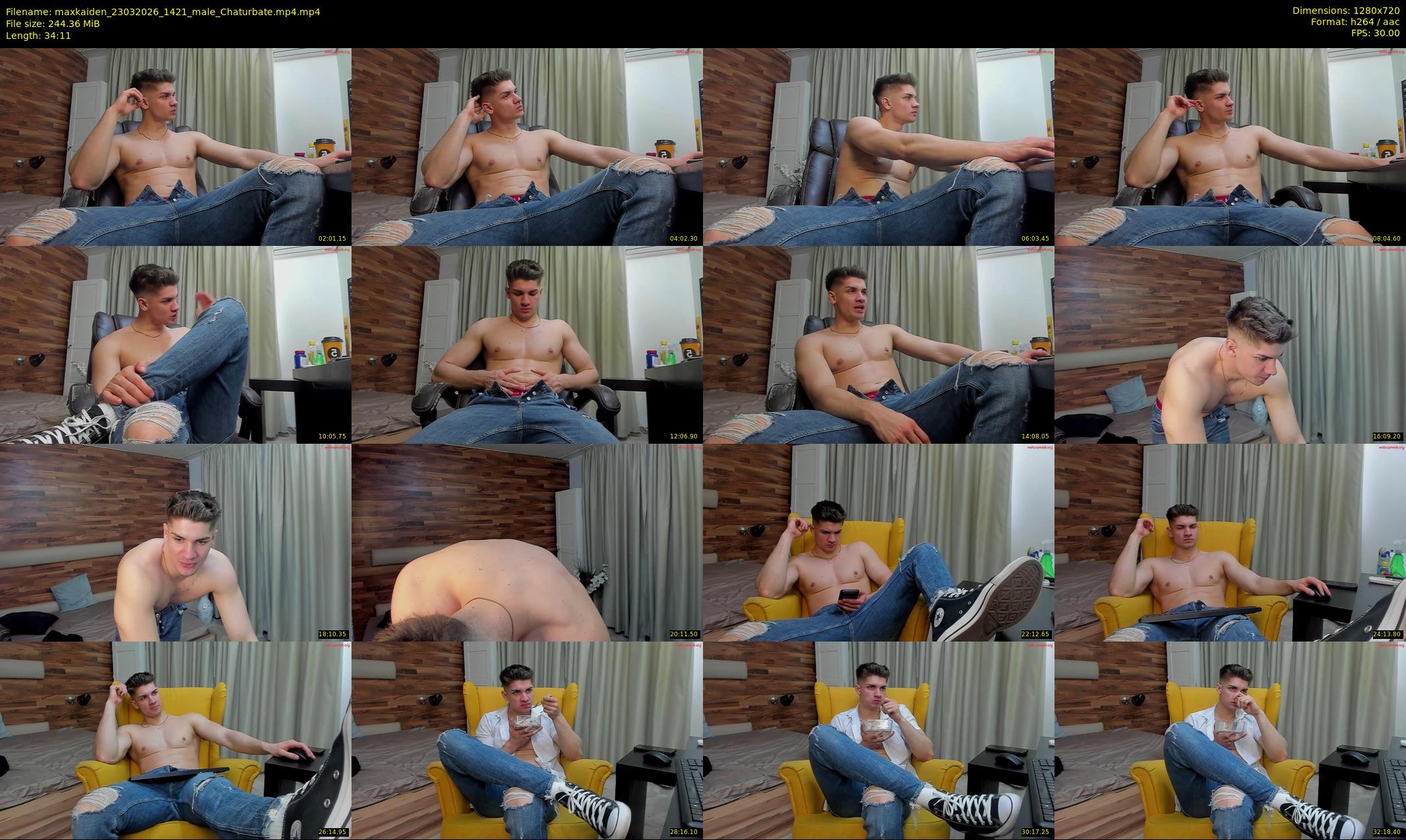 maxkaiden — 35 minute Chaturbate male cam show recording, 720p, Mar 23, 2026