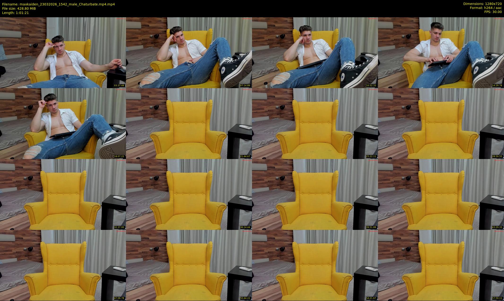 maxkaiden — 62 minute Chaturbate male cam show recording, 720p, Mar 23, 2026