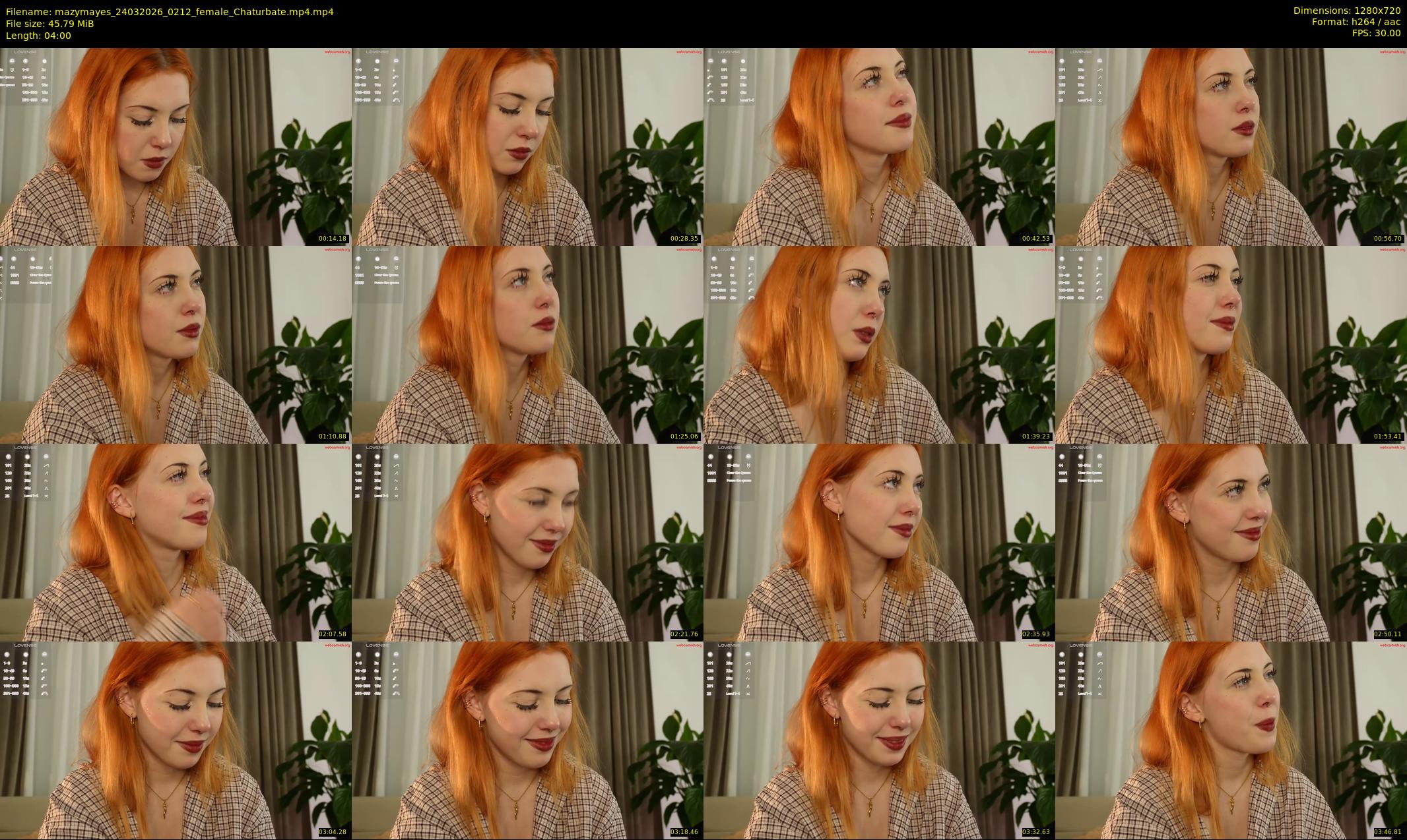 mazymayes — 4 minute Chaturbate female cam show recording, 720p, Mar 24, 2026