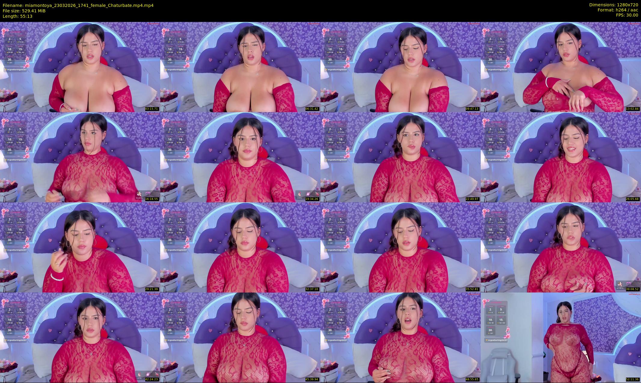 miamontoya — 56 minute Chaturbate female cam show recording, 720p, Mar 23, 2026