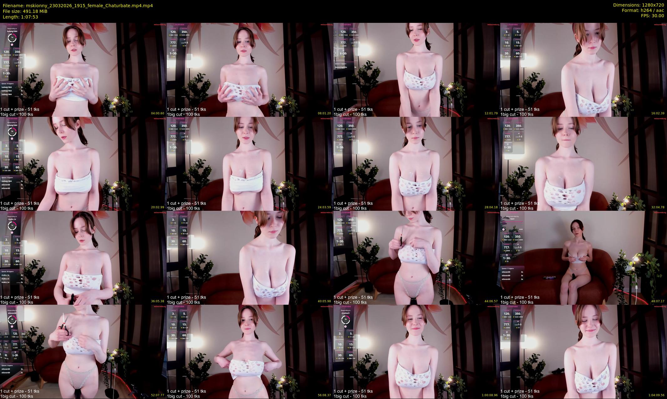 mskionny — 68 minute Chaturbate female cam show recording, 720p, Mar 23, 2026