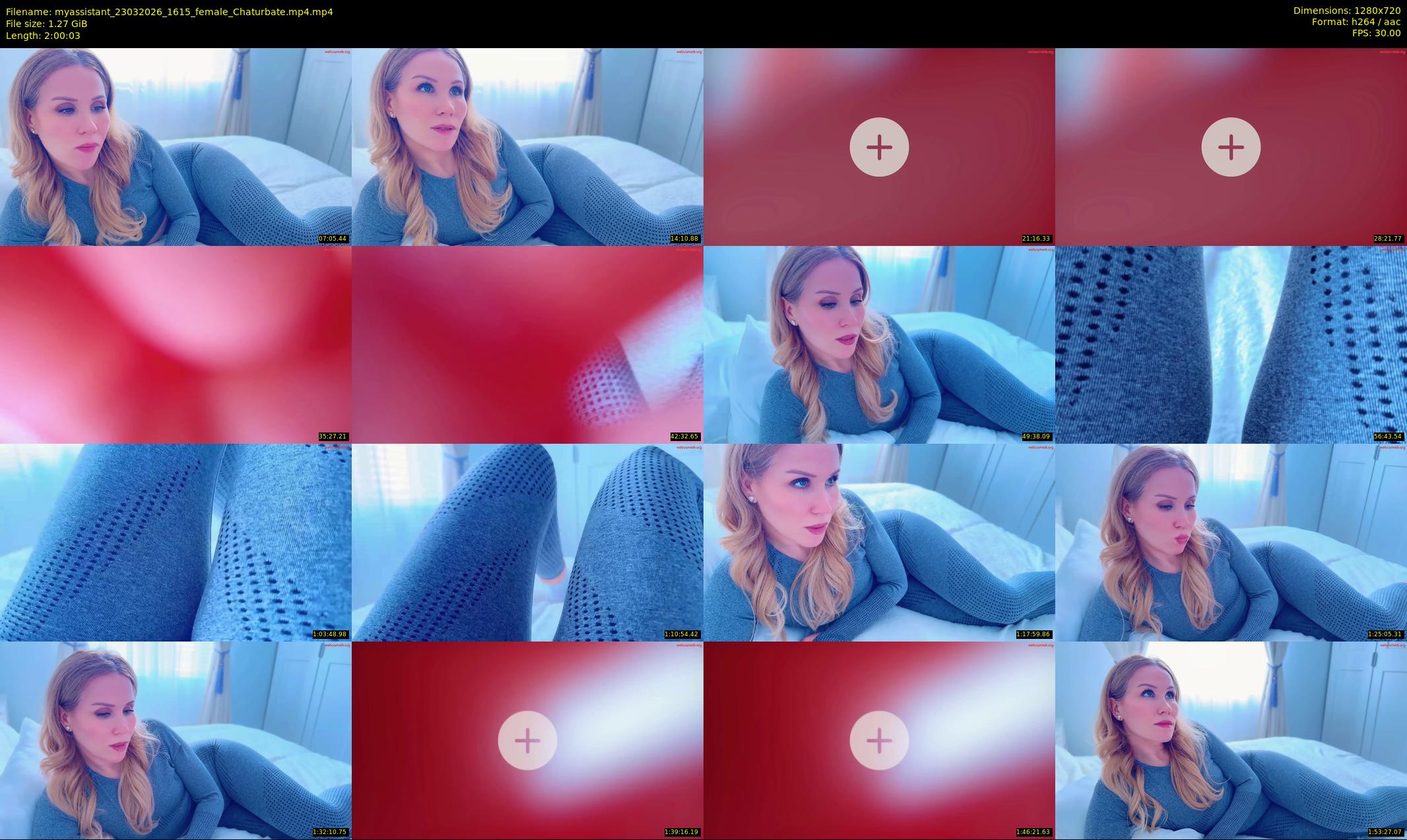 myassistant — 121 minute Chaturbate female cam show recording, 720p, Mar 23, 2026