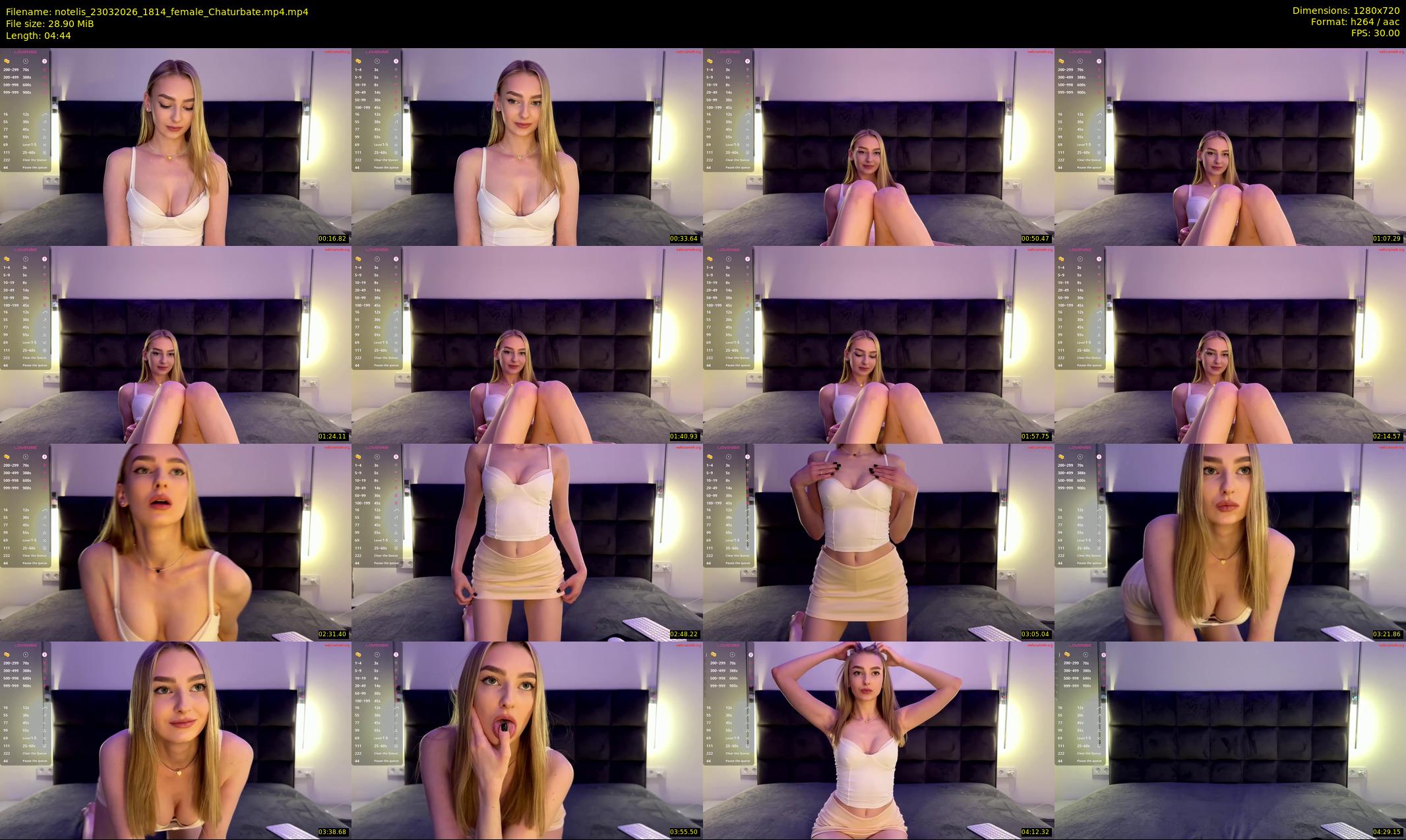notelis — 5 minute Chaturbate female cam show recording, 720p, Mar 23, 2026