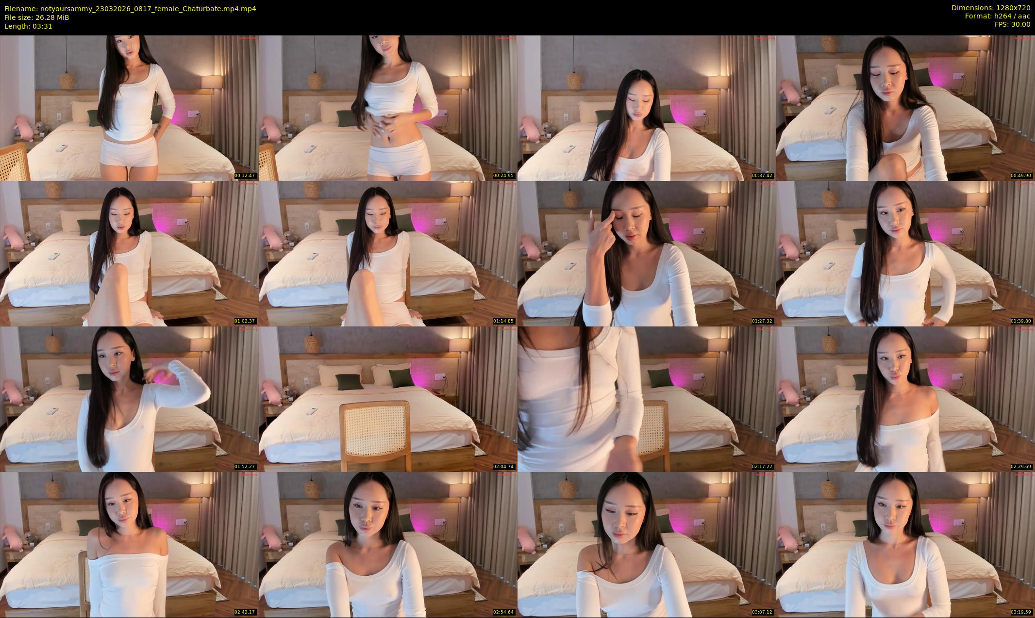 notyoursammy — 4 minute Chaturbate female cam show recording, 720p, Mar 23, 2026