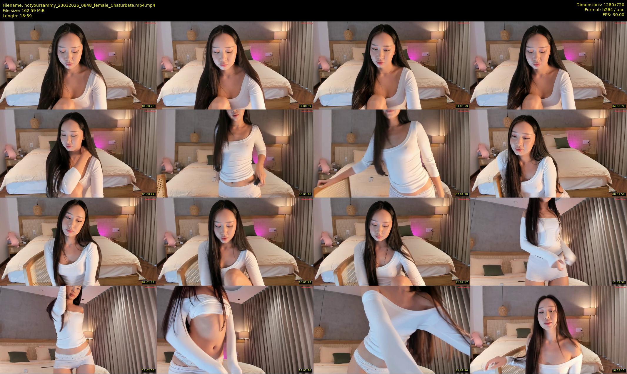 notyoursammy — 17 minute Chaturbate female cam show recording, 720p, Mar 23, 2026