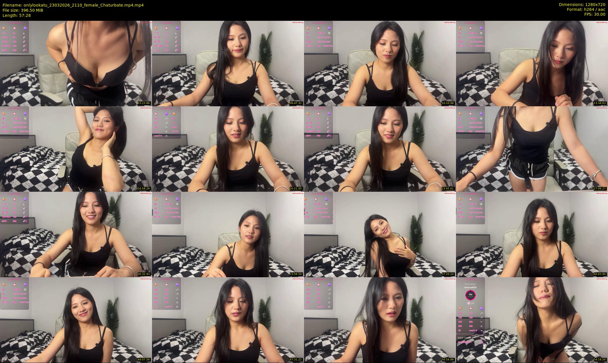 onlylookatu — 58 minute Chaturbate female cam show recording, 720p, Mar 23, 2026
