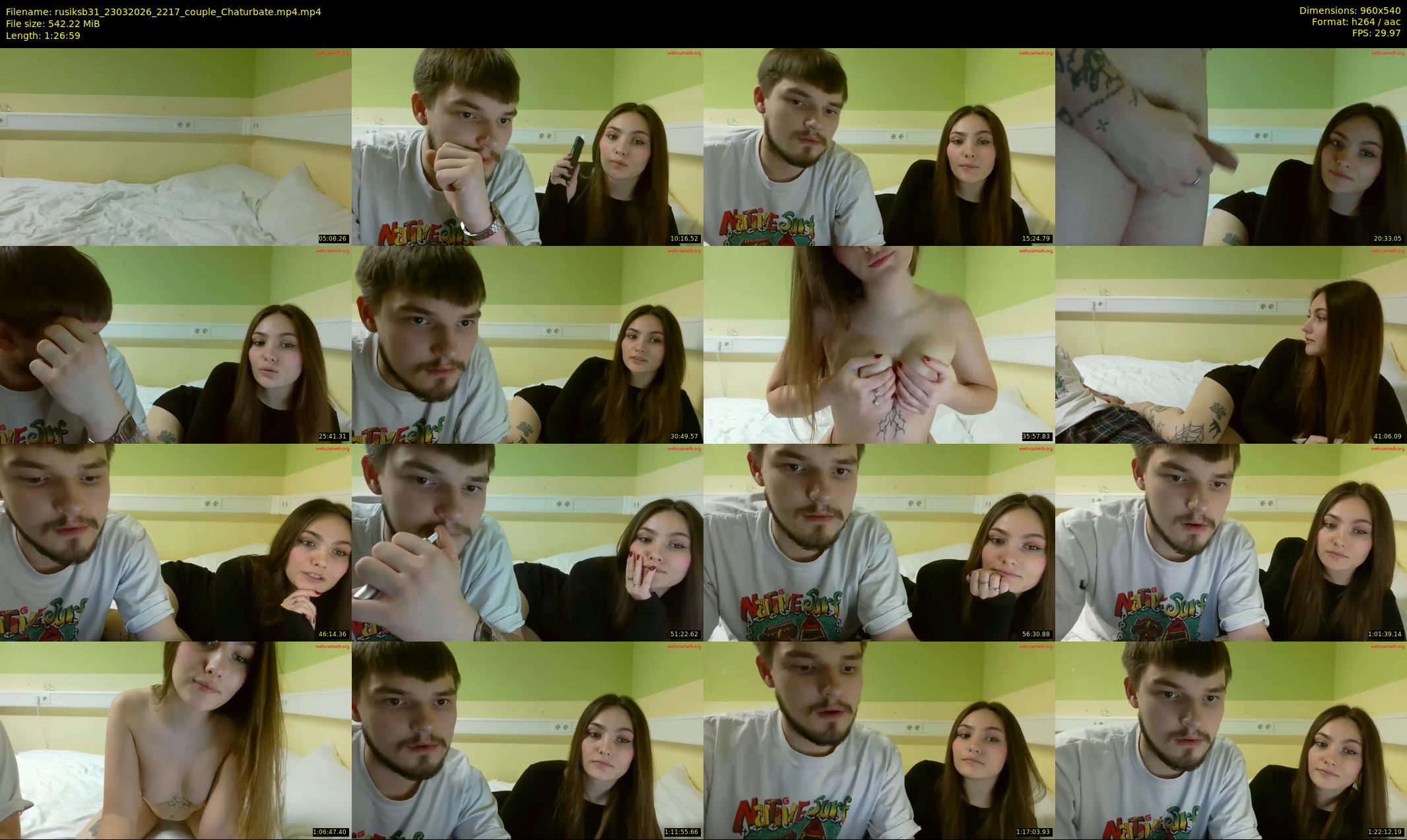 rusiksb31 — 87 minute Chaturbate couple cam show recording, 480p, Mar 23, 2026