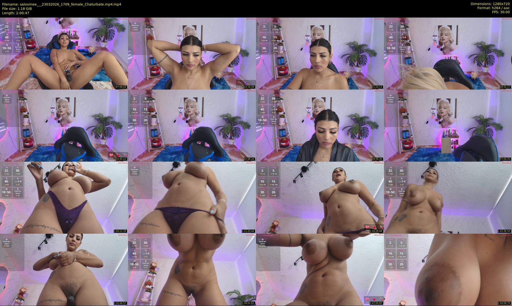 saloomee__ — 121 minute Chaturbate female cam show recording, 720p, Mar 23, 2026