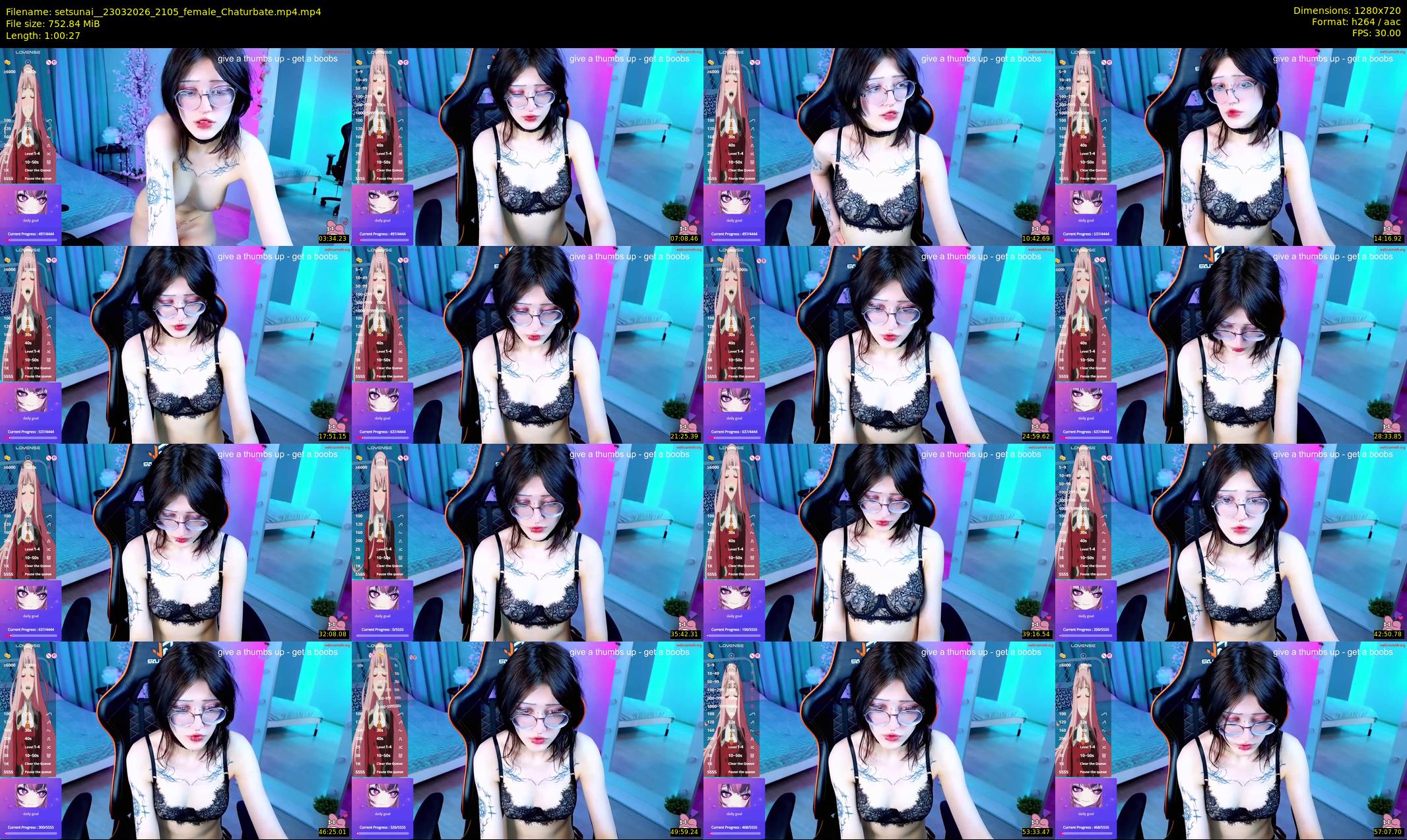 setsunai_ — 61 minute Chaturbate female cam show recording, 720p, Mar 23, 2026