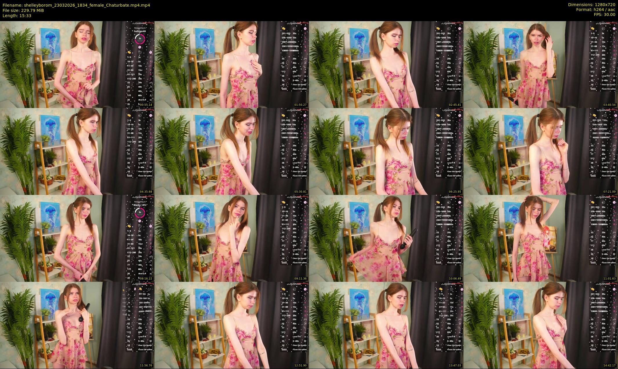 shelleyborom — 16 minute Chaturbate female cam show recording, 720p, Mar 23, 2026