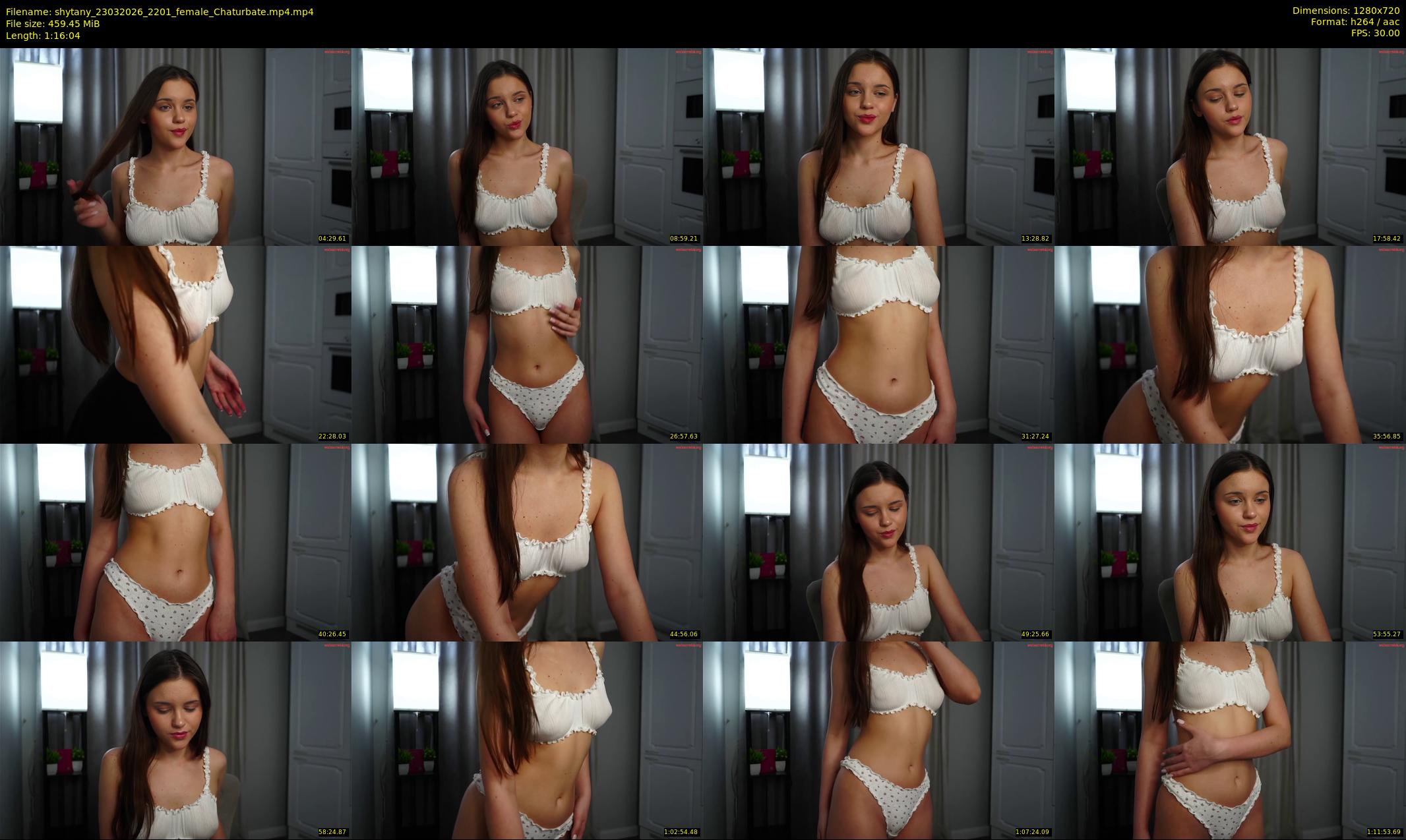 shytany — 77 minute Chaturbate female cam show recording, 720p, Mar 23, 2026