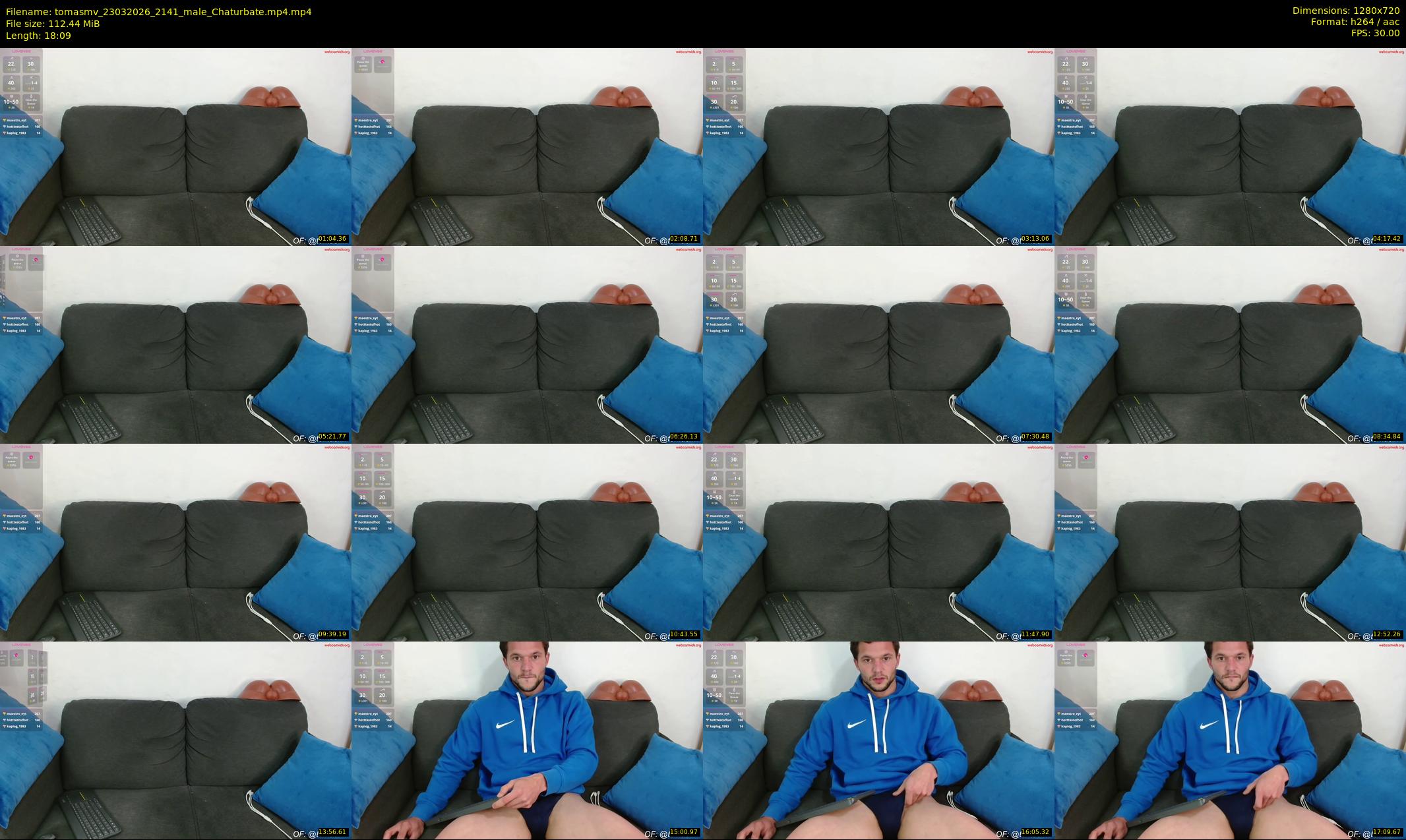 tomasmv — 19 minute Chaturbate male cam show recording, 720p, Mar 23, 2026