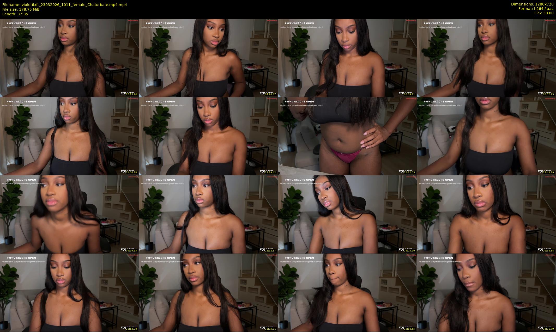 violet6xft — 38 minute Chaturbate female cam show recording, 720p, Mar 23, 2026