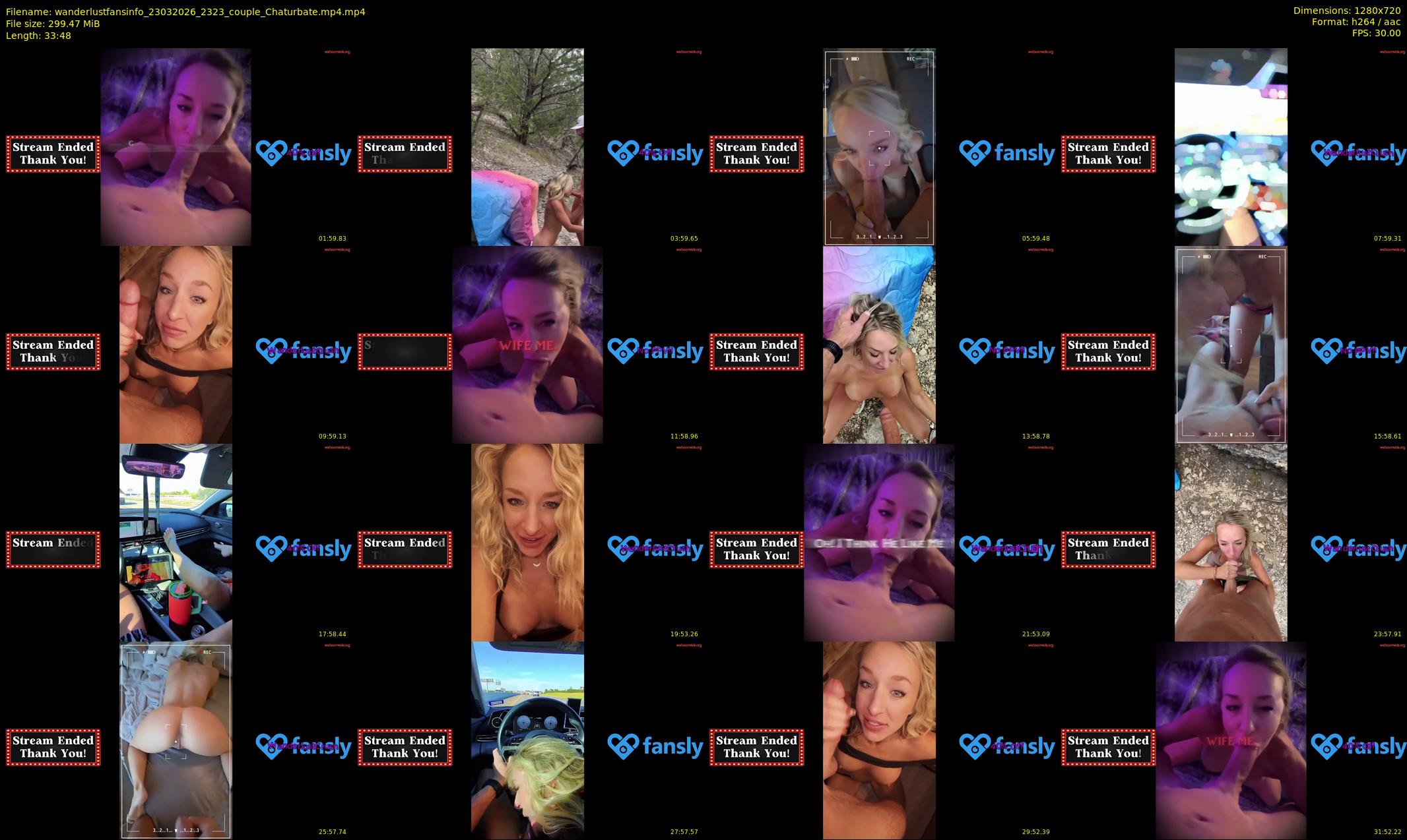 wanderlustfansinfo — 34 minute Chaturbate couple cam show recording, 720p, Mar 23, 2026