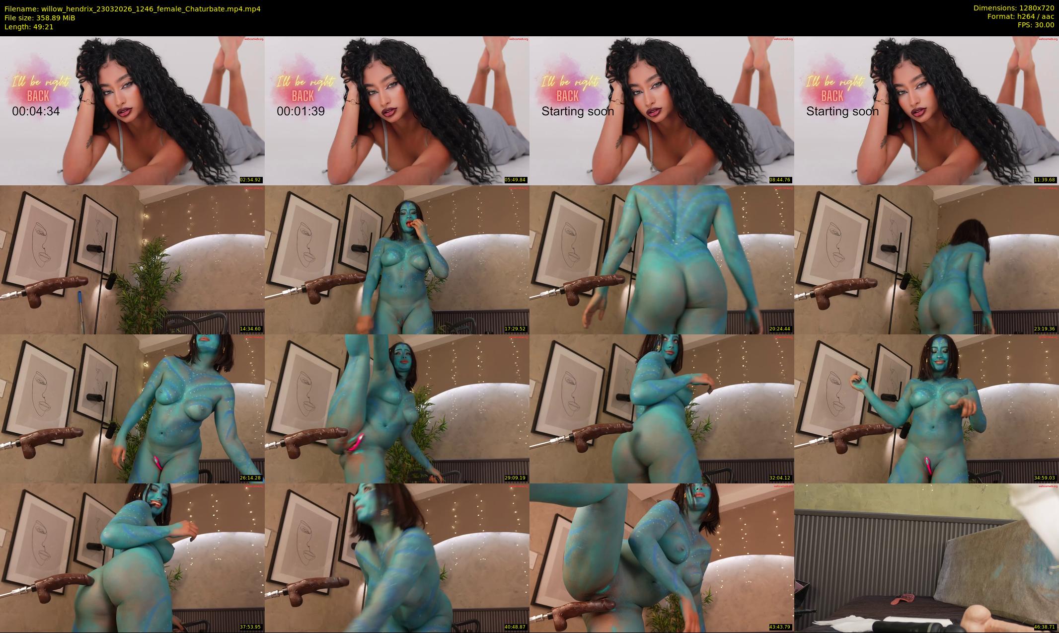 willow_hendrix — 50 minute Chaturbate female cam show recording, 720p, Mar 23, 2026