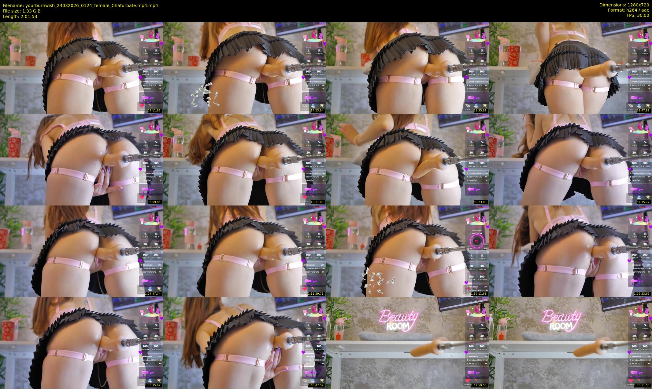 yourburnwish — 122 minute Chaturbate female cam show recording, 720p, Mar 24, 2026