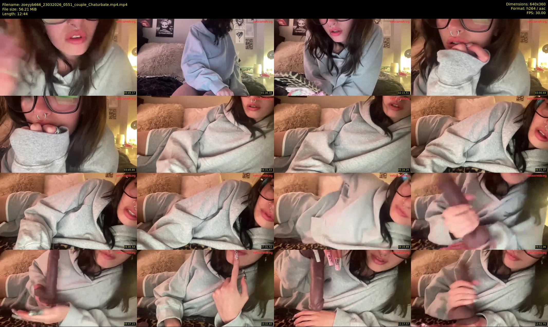 zoeyyb666 — 13 minute Chaturbate female cam show recording, 360p, Mar 23, 2026