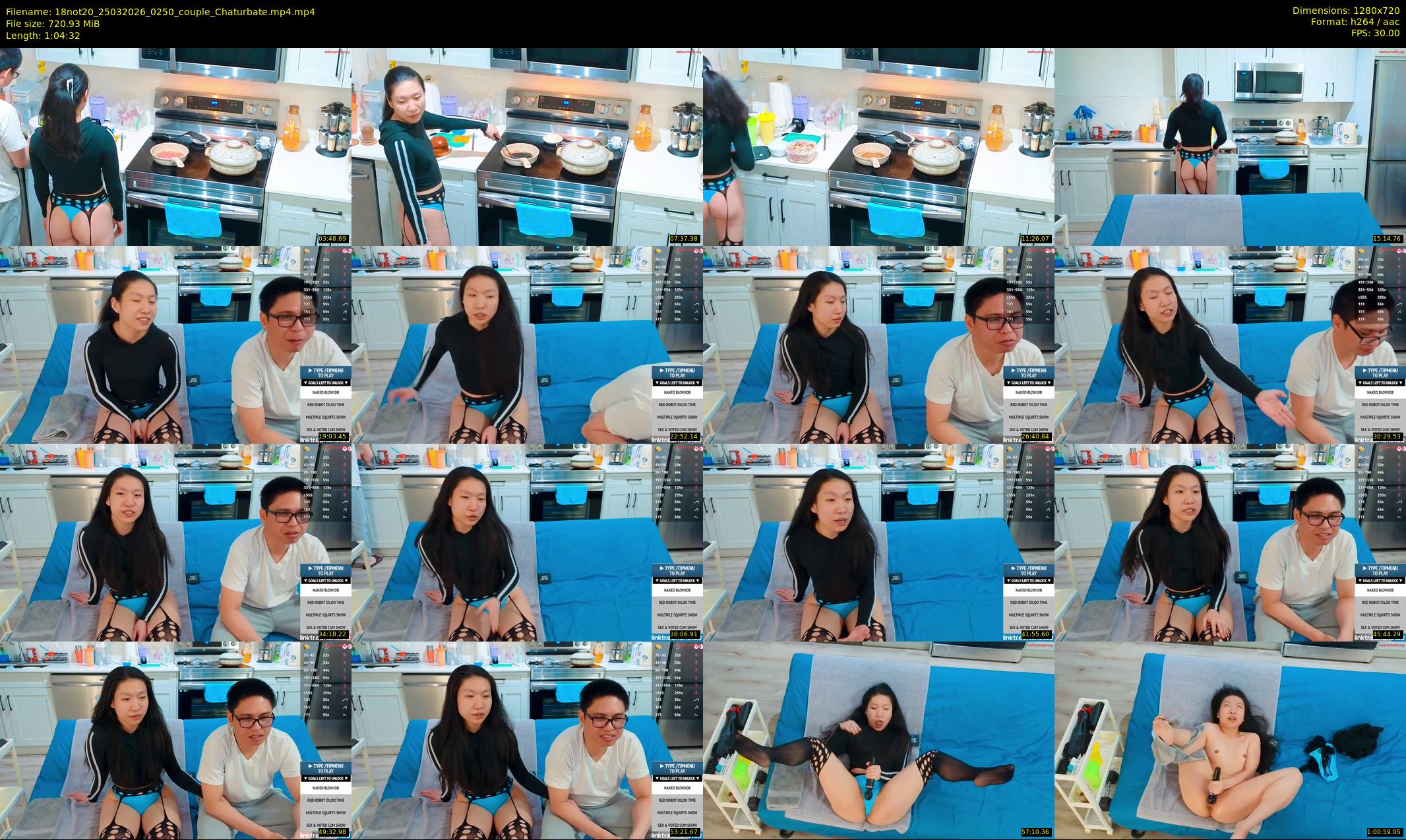 18not20 — 65 minute Chaturbate couple cam show recording, 720p, Mar 25, 2026