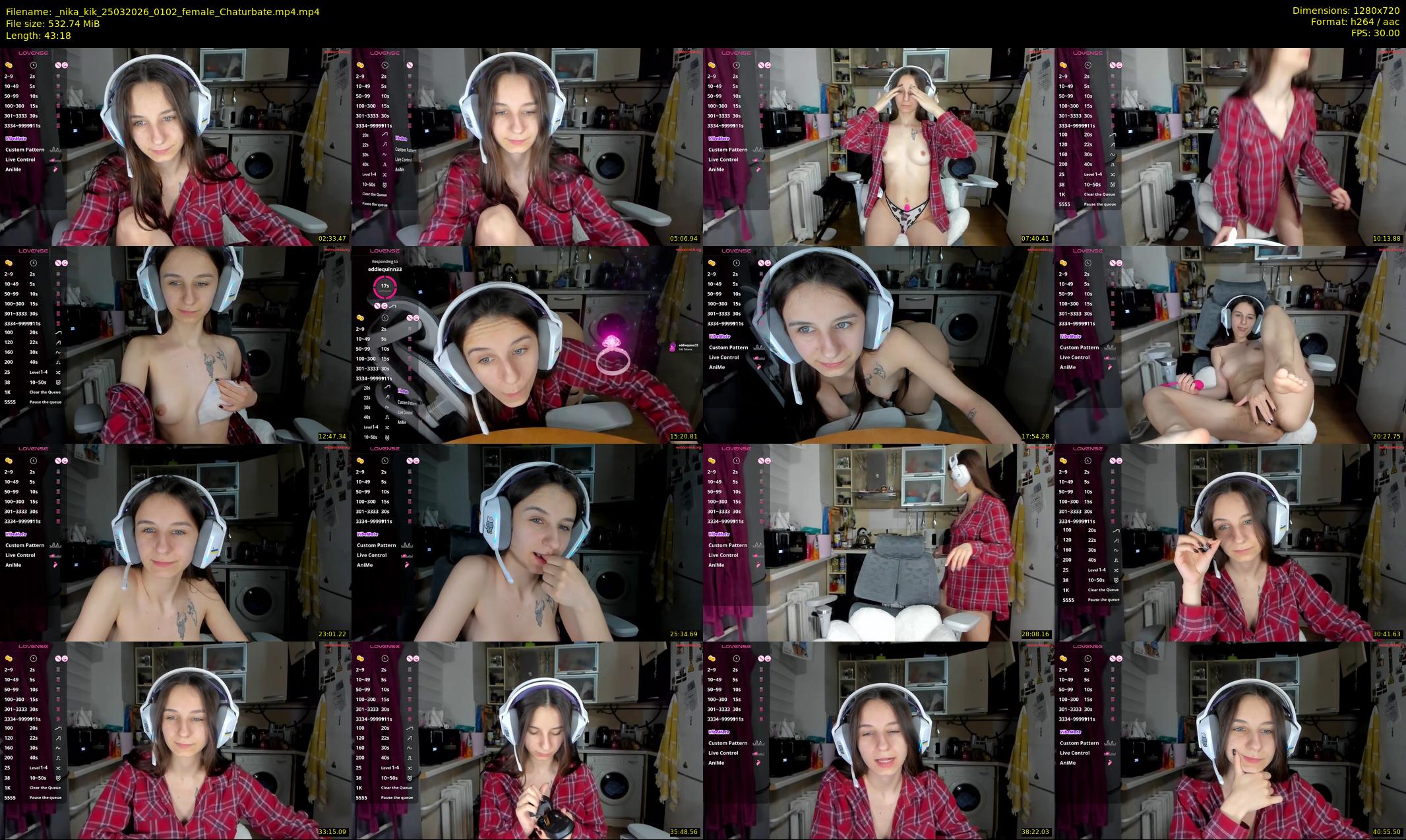 _nika_kik — 44 minute Chaturbate female cam show recording, 720p, Mar 25, 2026