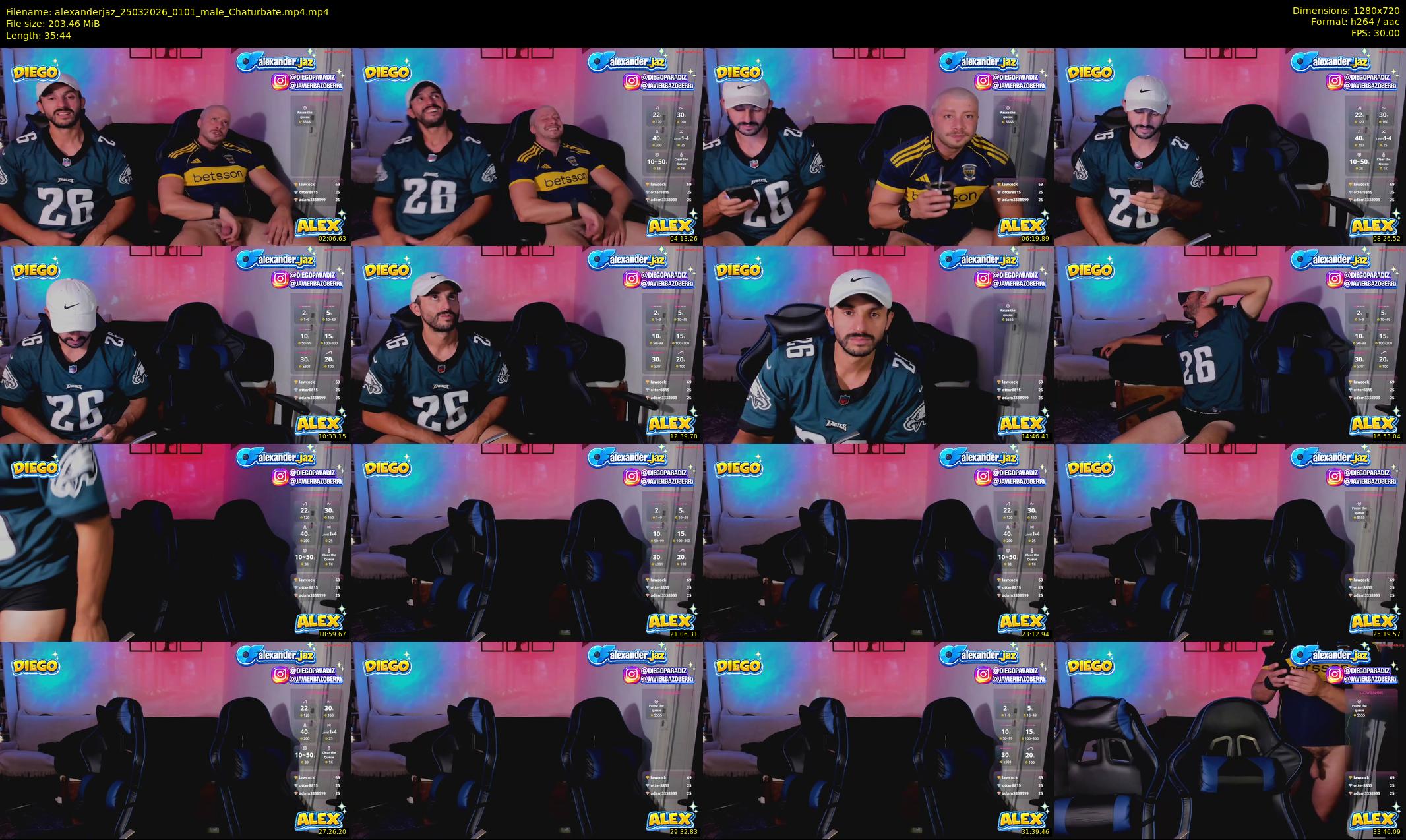 alexanderjaz — 36 minute Chaturbate male cam show recording, 720p, Mar 25, 2026