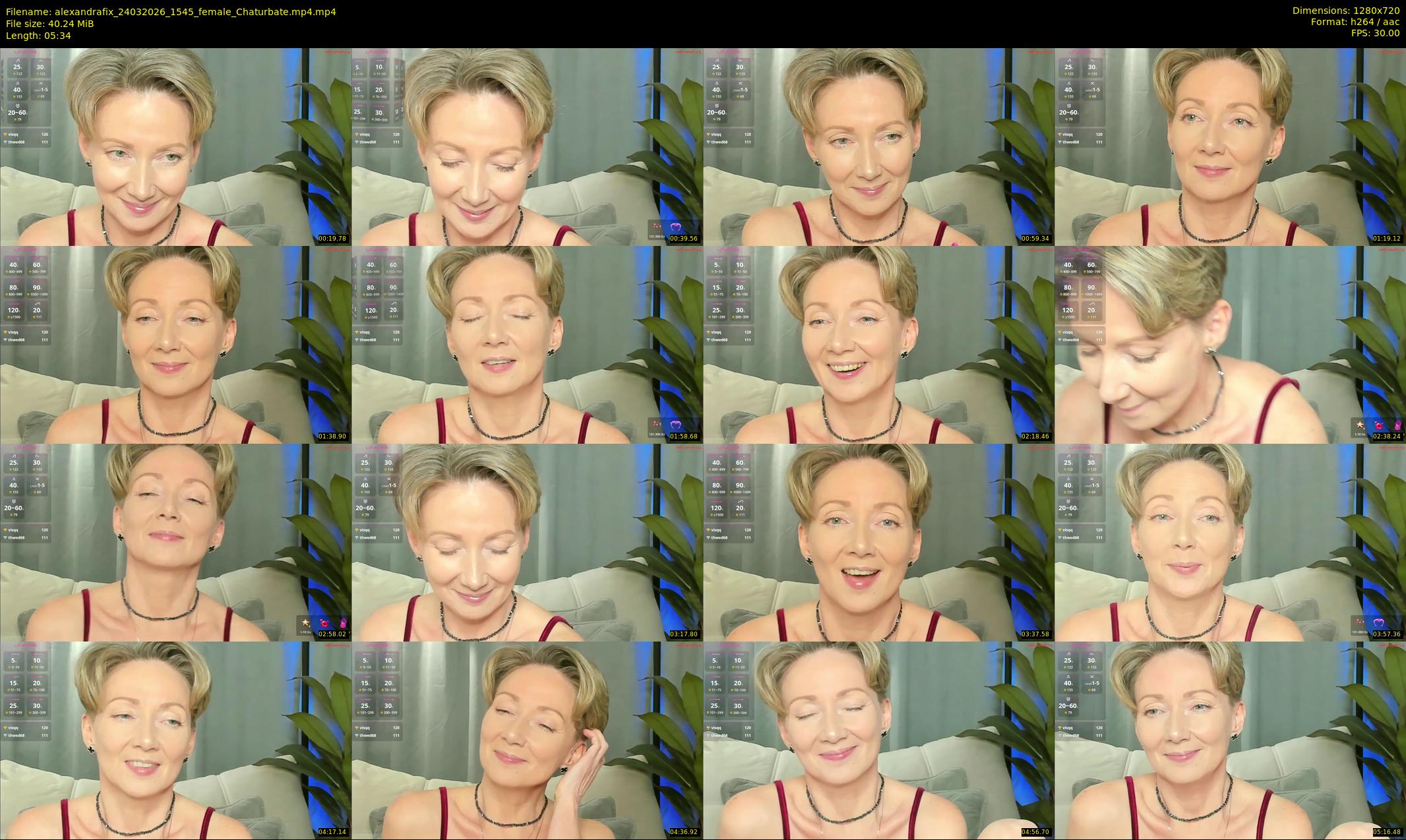 alexandrafix — 6 minute Chaturbate female cam show recording, 720p, Mar 24, 2026