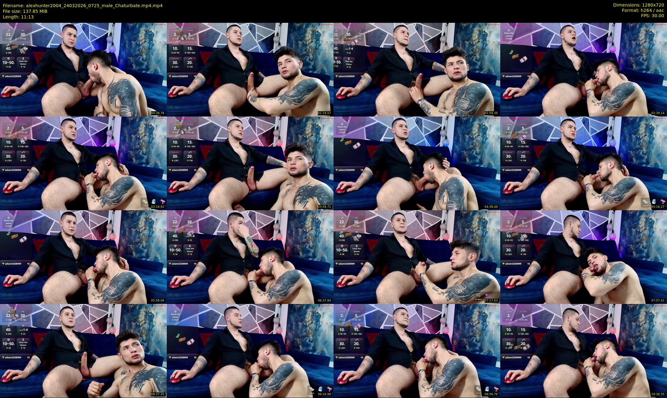 alexhunter2004 — 12 minute Chaturbate male cam show recording, 720p, Mar 24, 2026