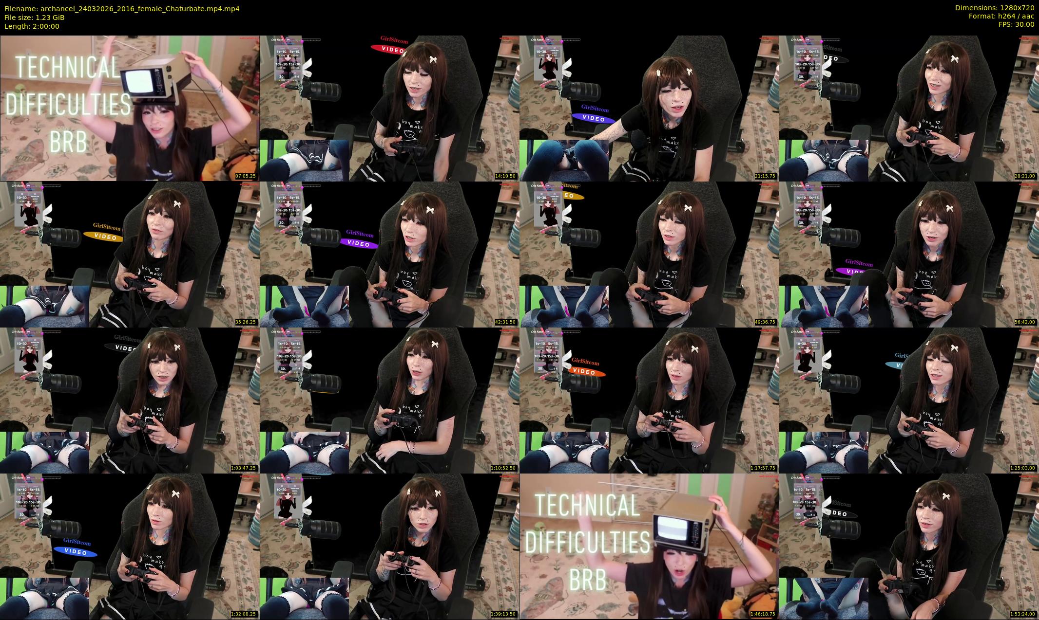 archancel — 120 minute Chaturbate female cam show recording, 720p, Mar 24, 2026