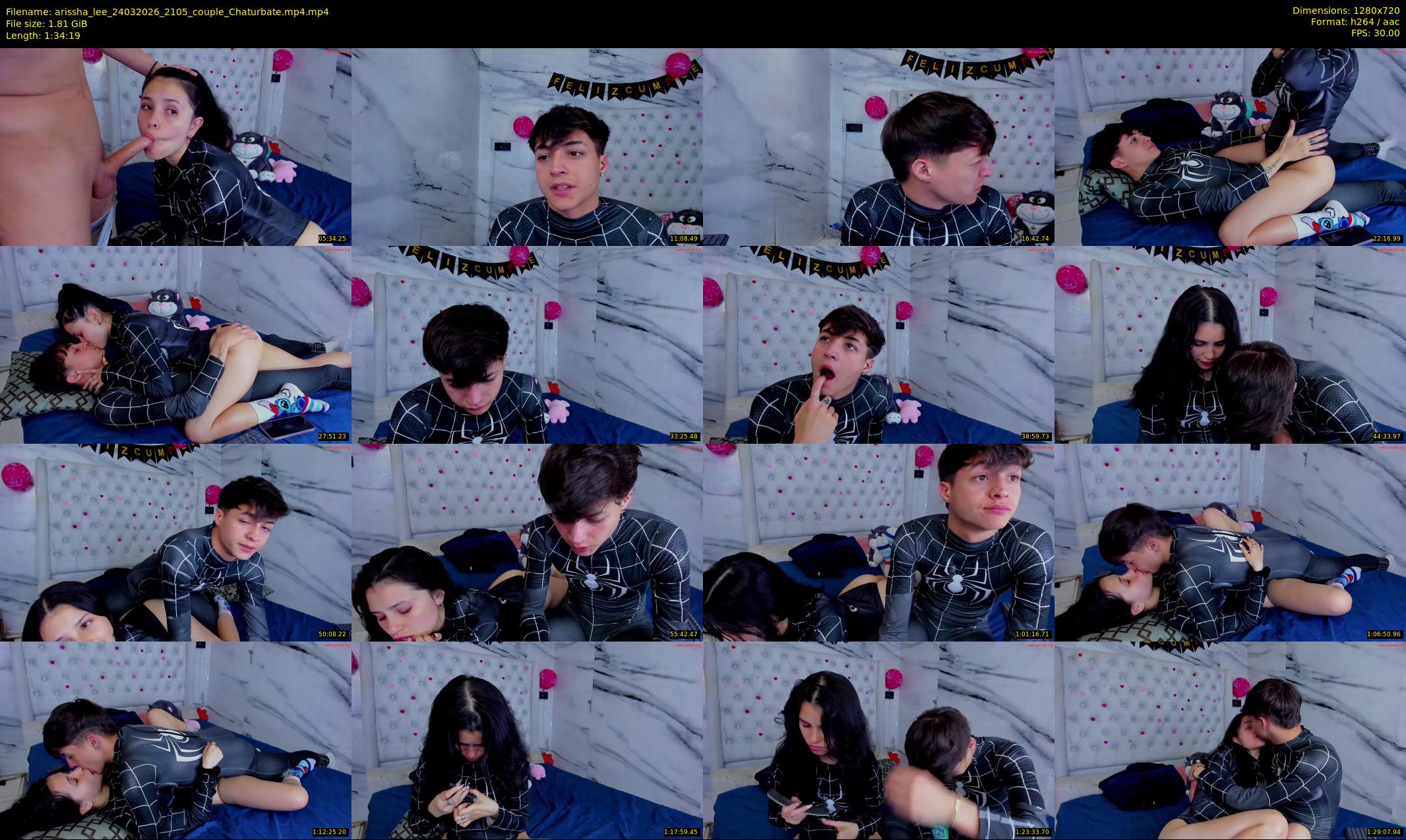 arissha_lee — 95 minute Chaturbate couple cam show recording, 720p, Mar 24, 2026