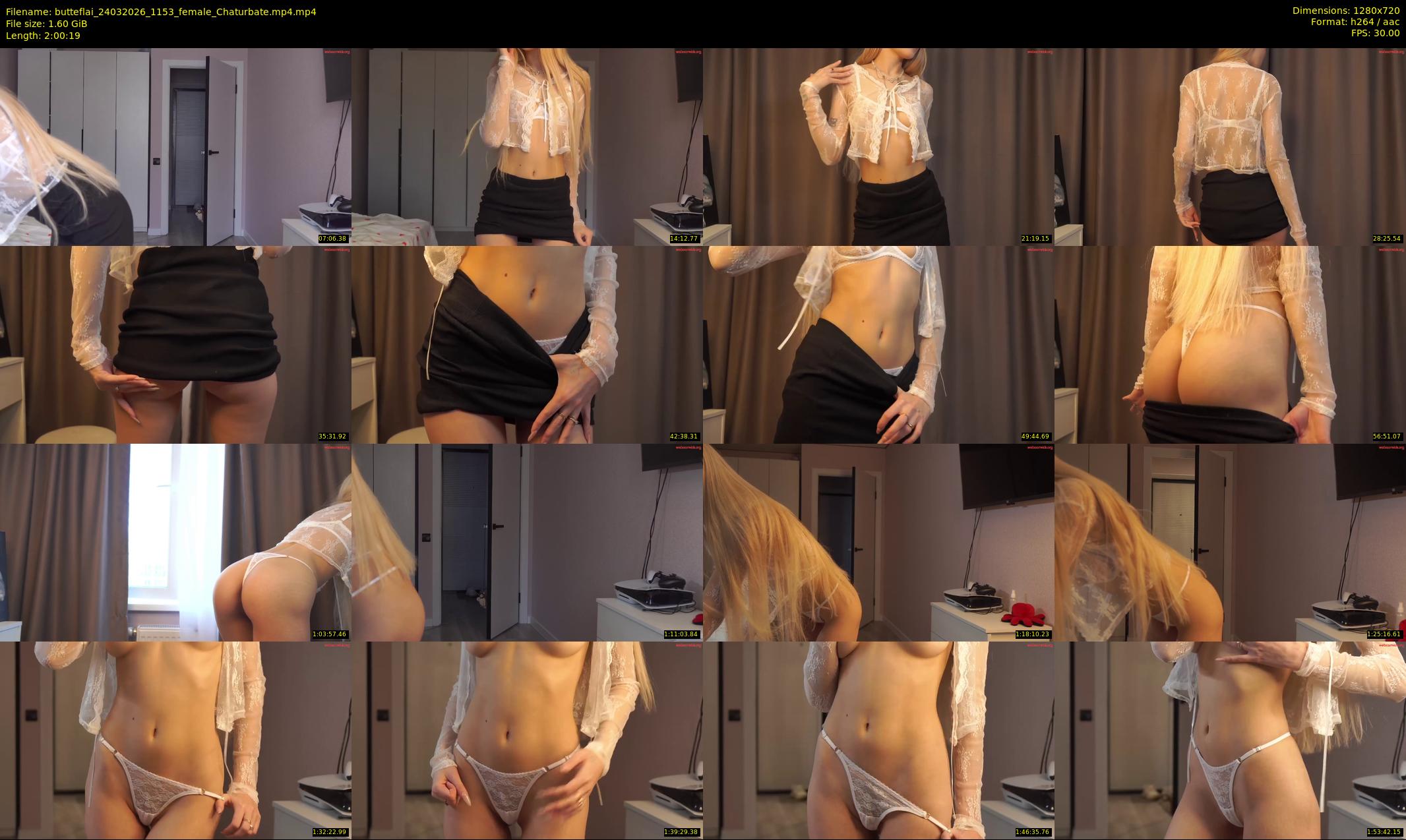 butteflai — 121 minute Chaturbate female cam show recording, 720p, Mar 24, 2026