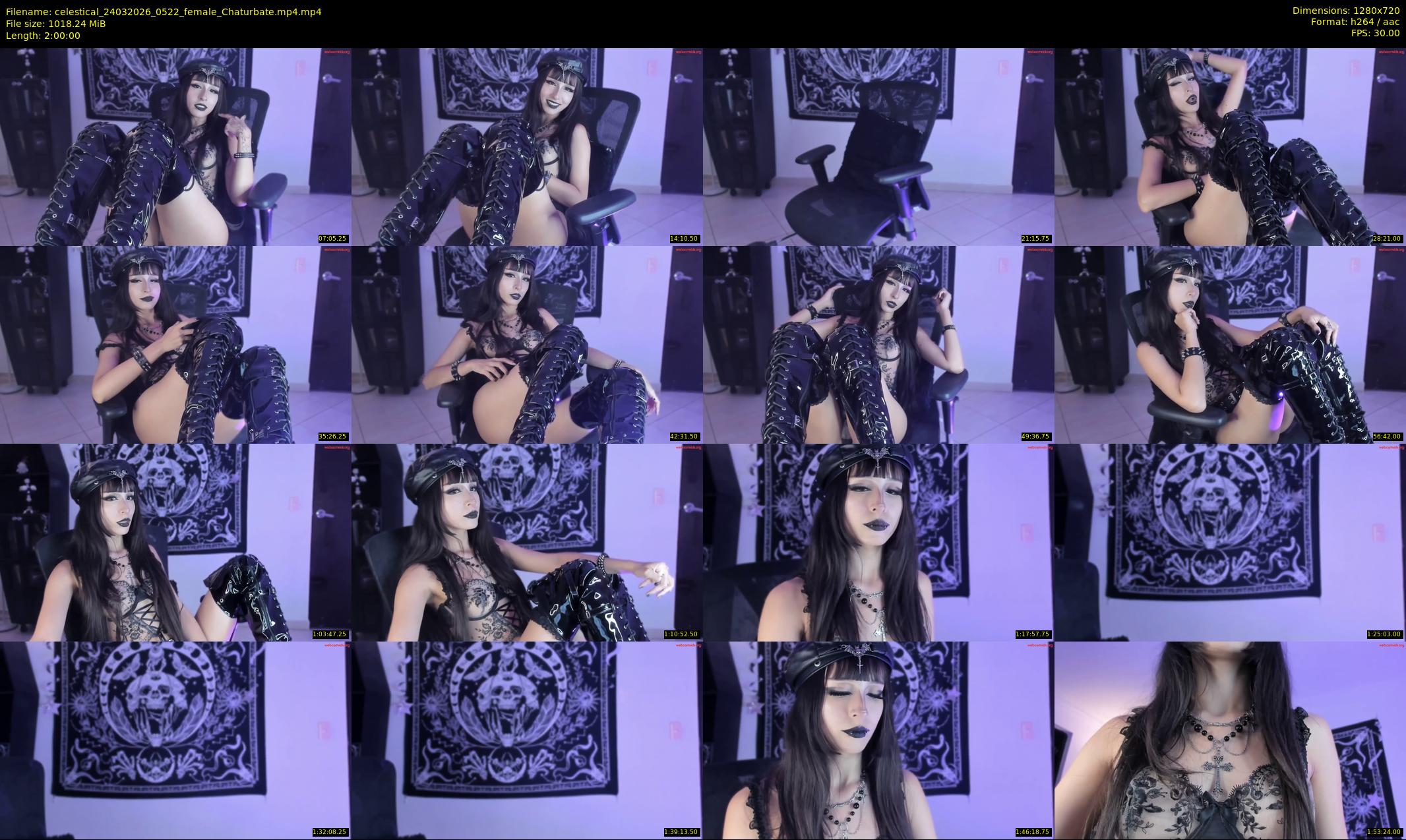 celestical — 120 minute Chaturbate female cam show recording, 720p, Mar 24, 2026