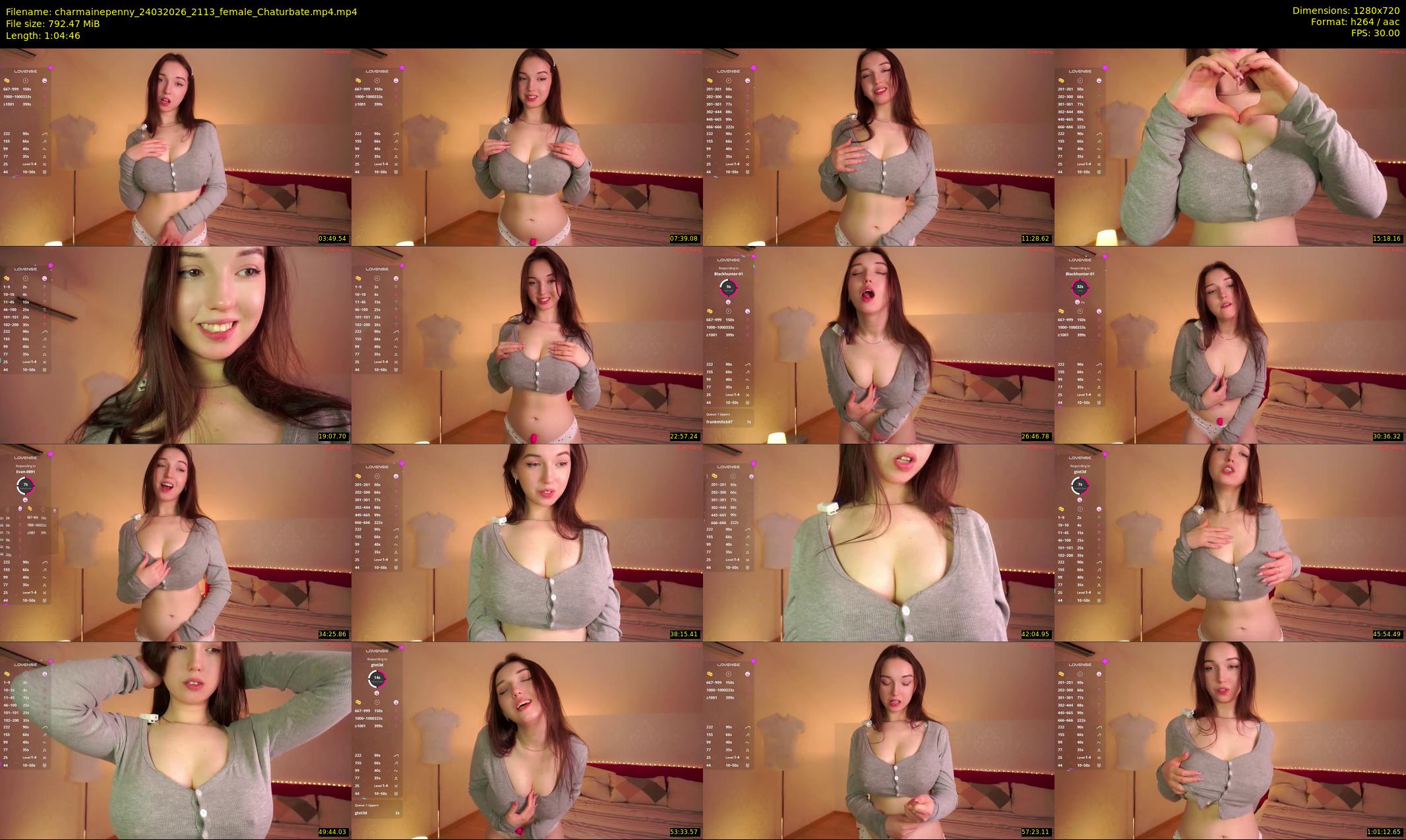 charmainepenny — 65 minute Chaturbate female cam show recording, 720p, Mar 24, 2026