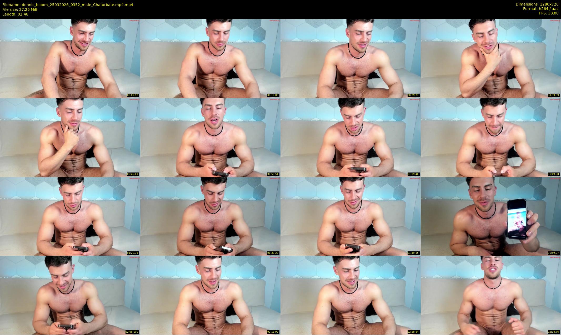 dennis_bloom — 3 minute Chaturbate male cam show recording, 720p, Mar 25, 2026