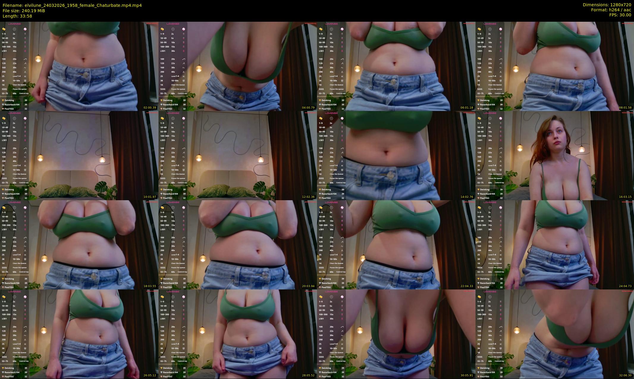elvilune — 34 minute Chaturbate female cam show recording, 720p, Mar 24, 2026