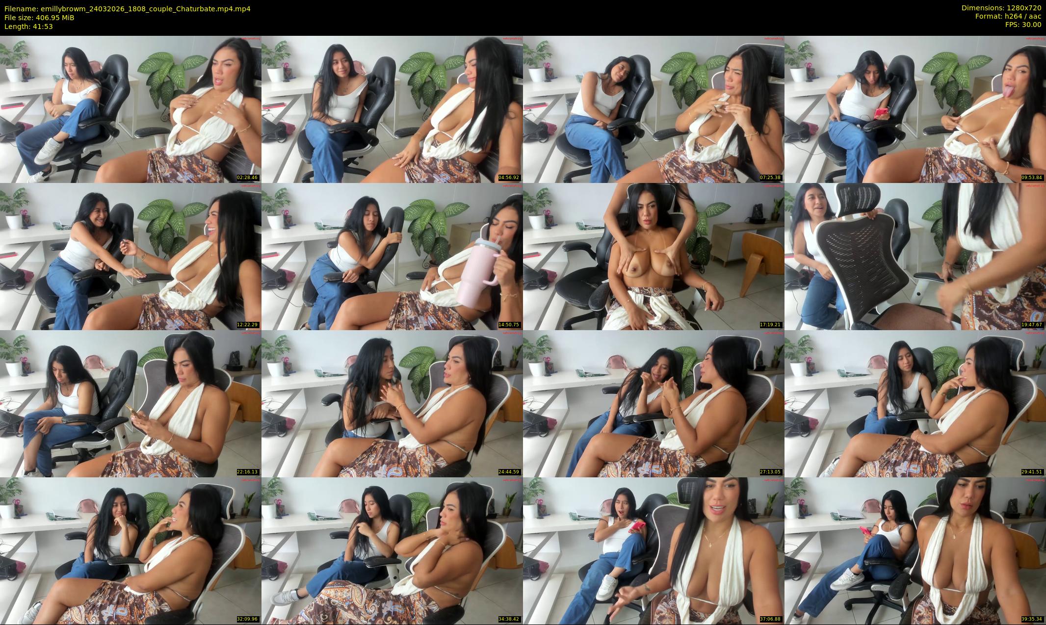 emillybrowm — 42 minute Chaturbate couple cam show recording, 720p, Mar 24, 2026