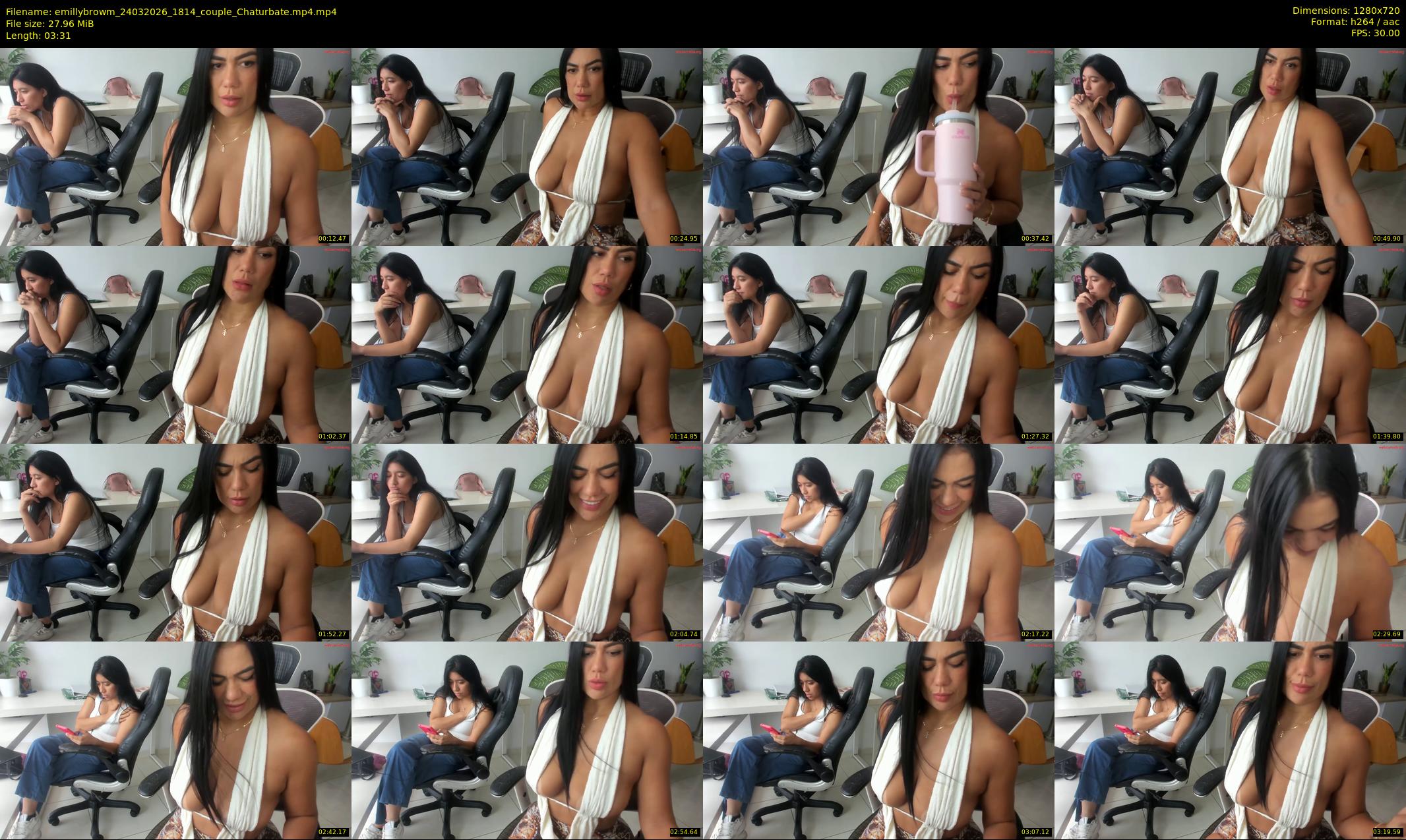 emillybrowm — 4 minute Chaturbate couple cam show recording, 720p, Mar 24, 2026