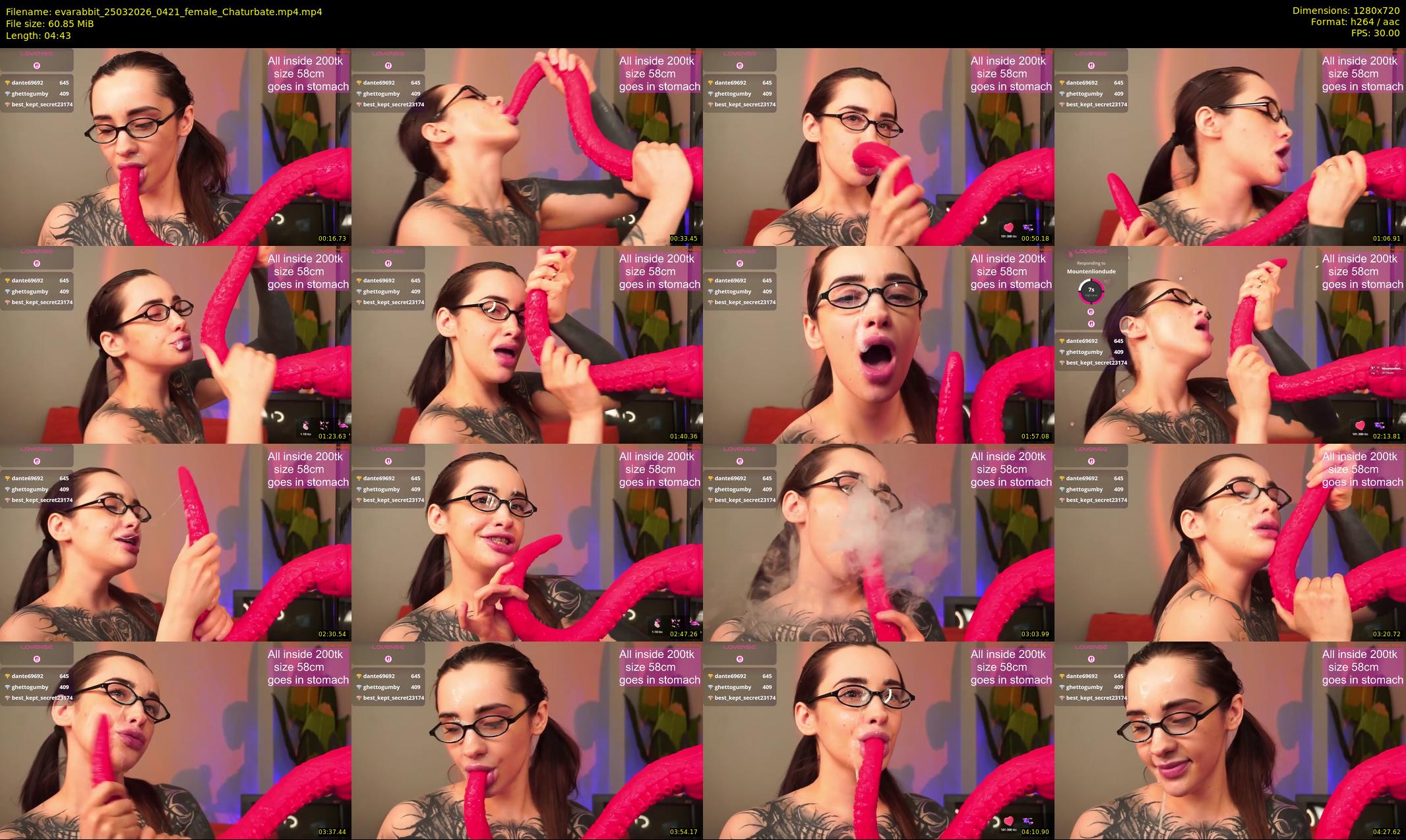 evarabbit — 5 minute Chaturbate female cam show recording, 720p, Mar 25, 2026