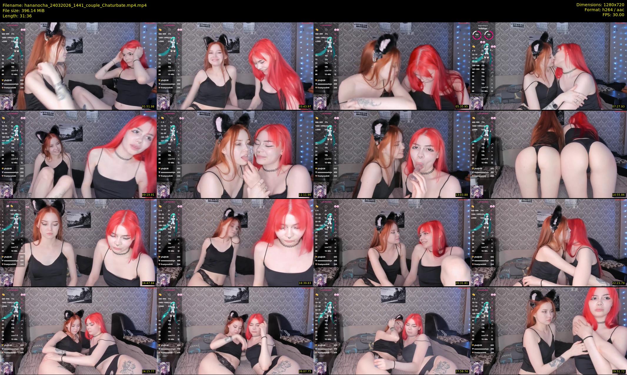 hananocha — 32 minute Chaturbate couple cam show recording, 720p, Mar 24, 2026