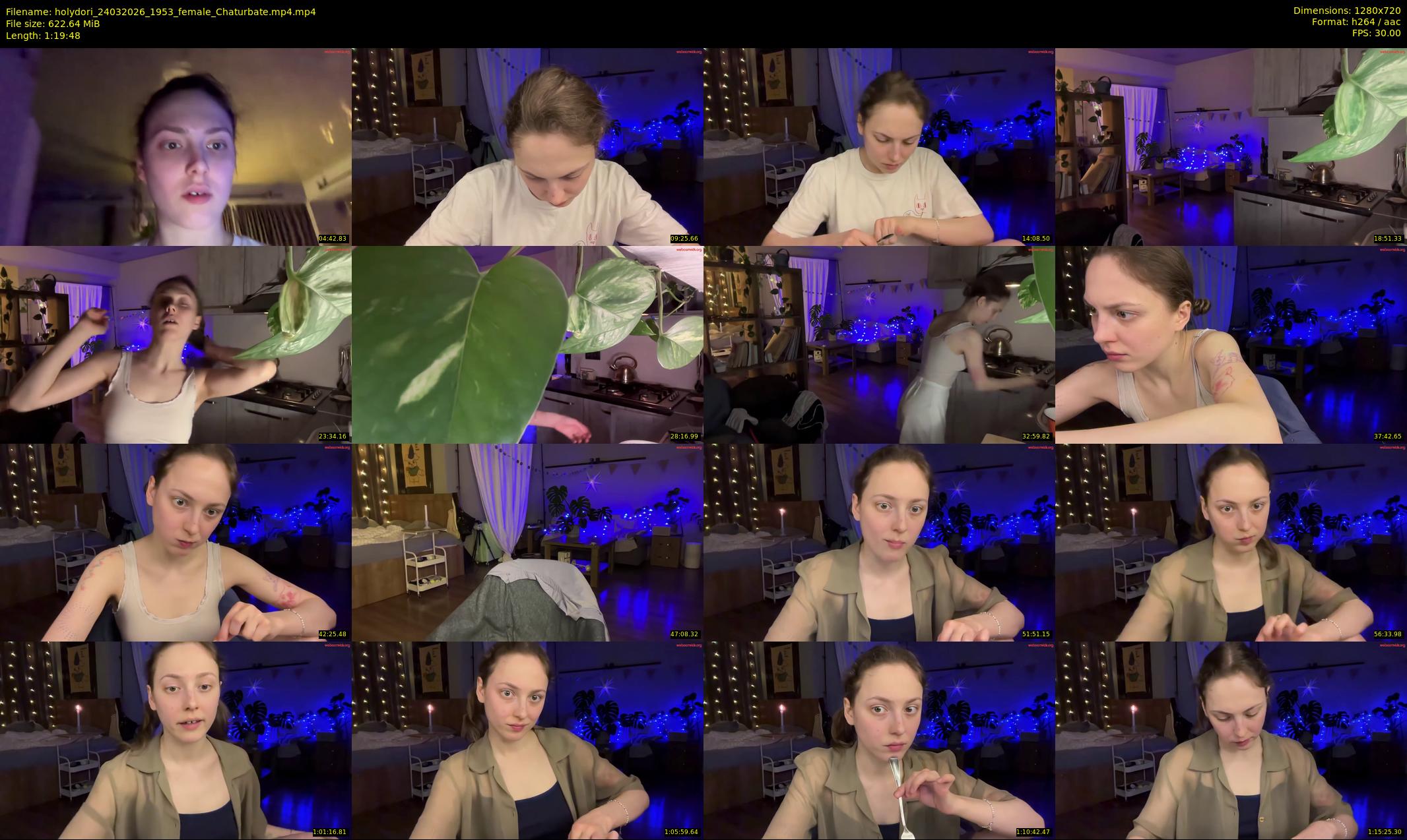 holydori — 80 minute Chaturbate female cam show recording, 720p, Mar 24, 2026