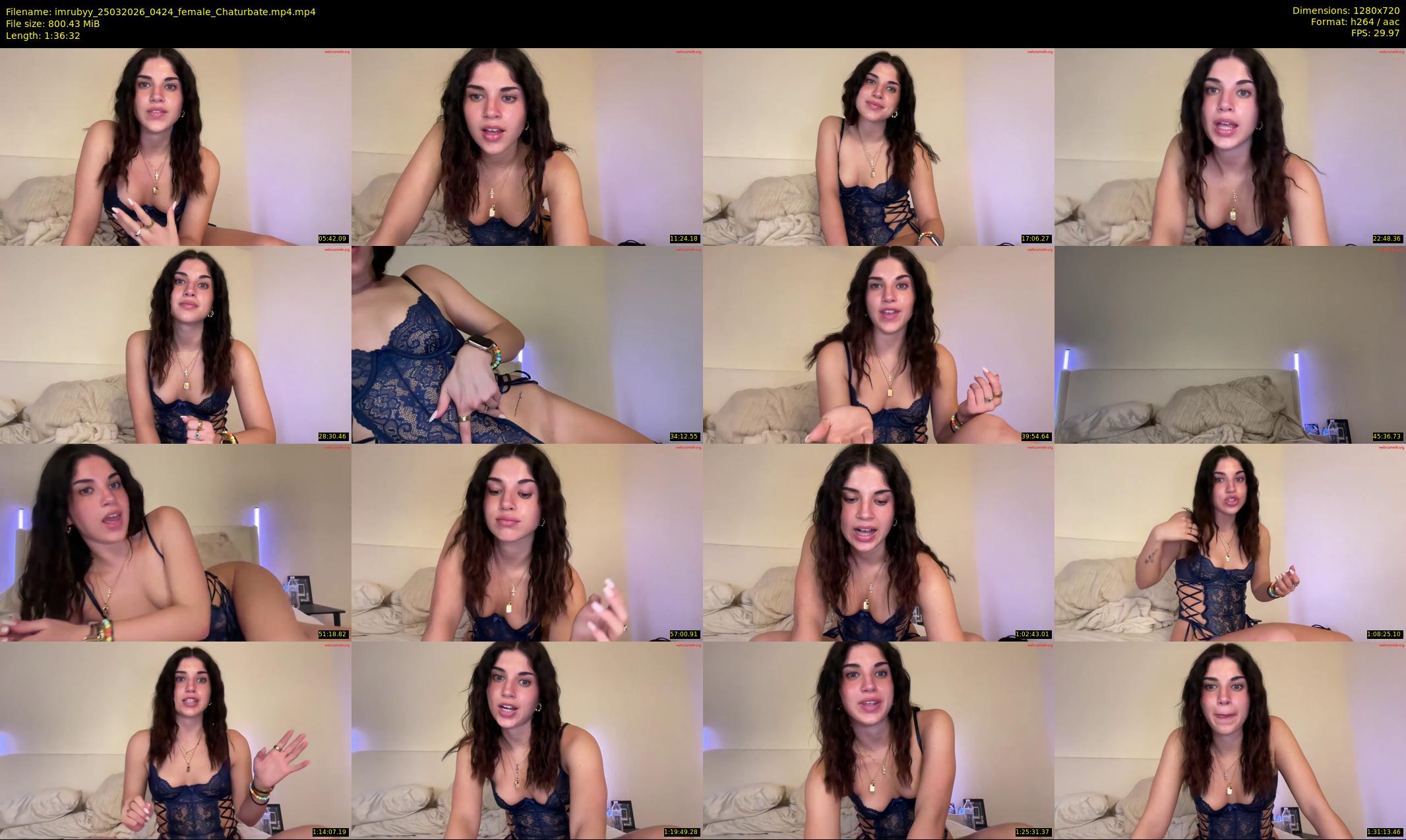 imrubyy — 97 minute Chaturbate female cam show recording, 720p, Mar 25, 2026