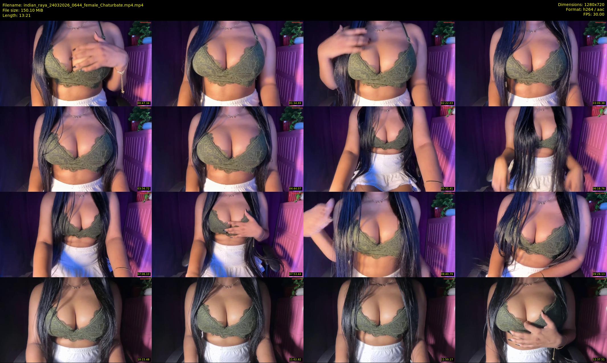 indian_raya — 14 minute Chaturbate female cam show recording, 720p, Mar 24, 2026