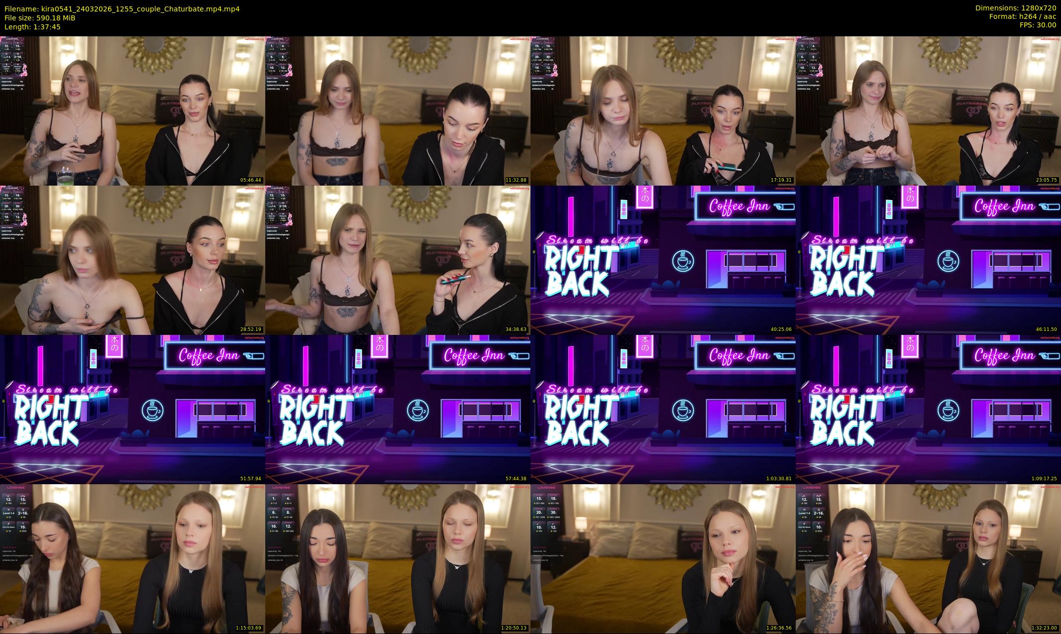 kira0541 — 98 minute Chaturbate couple cam show recording, 720p, Mar 24, 2026