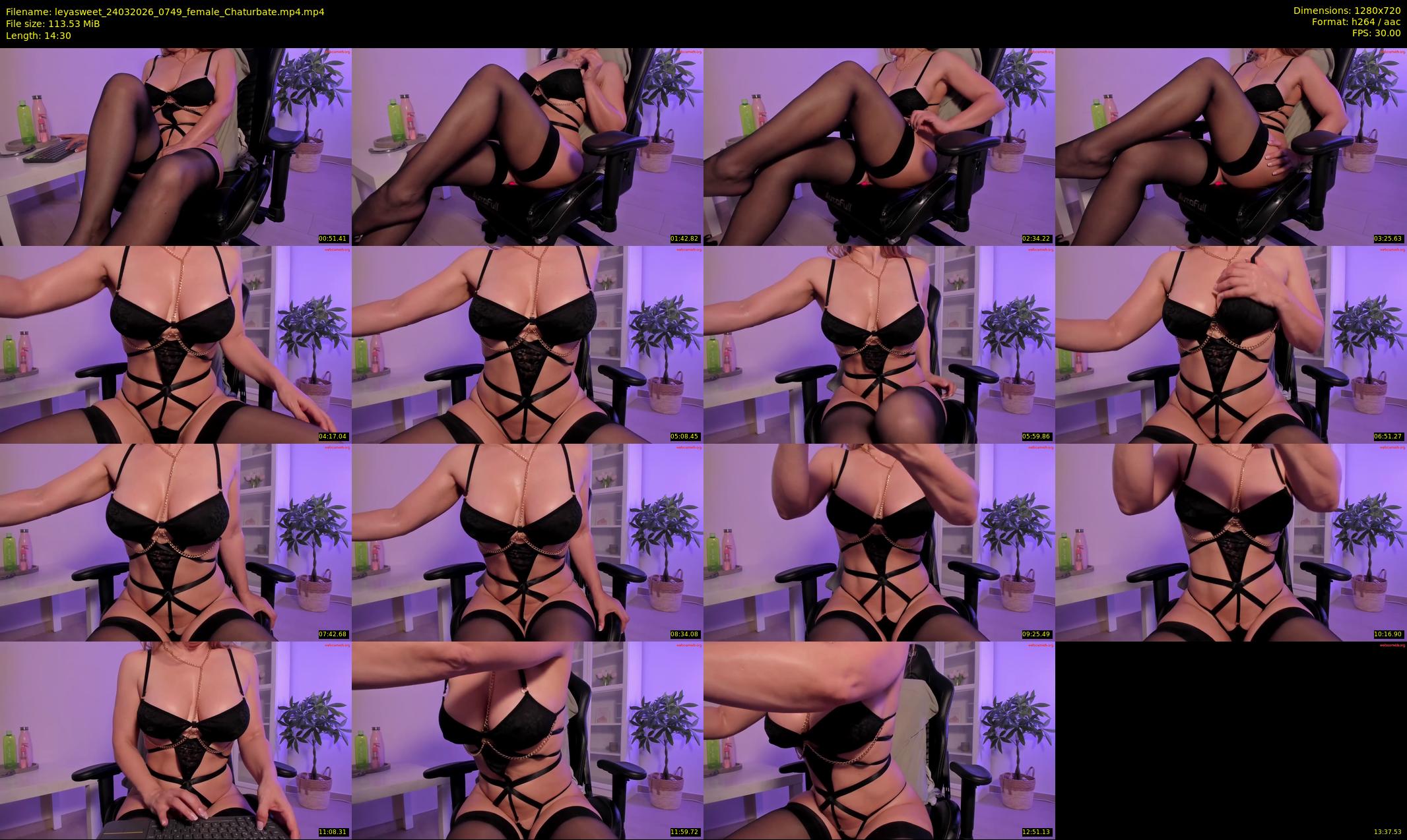 leyasweet — 15 minute Chaturbate female cam show recording, 720p, Mar 24, 2026