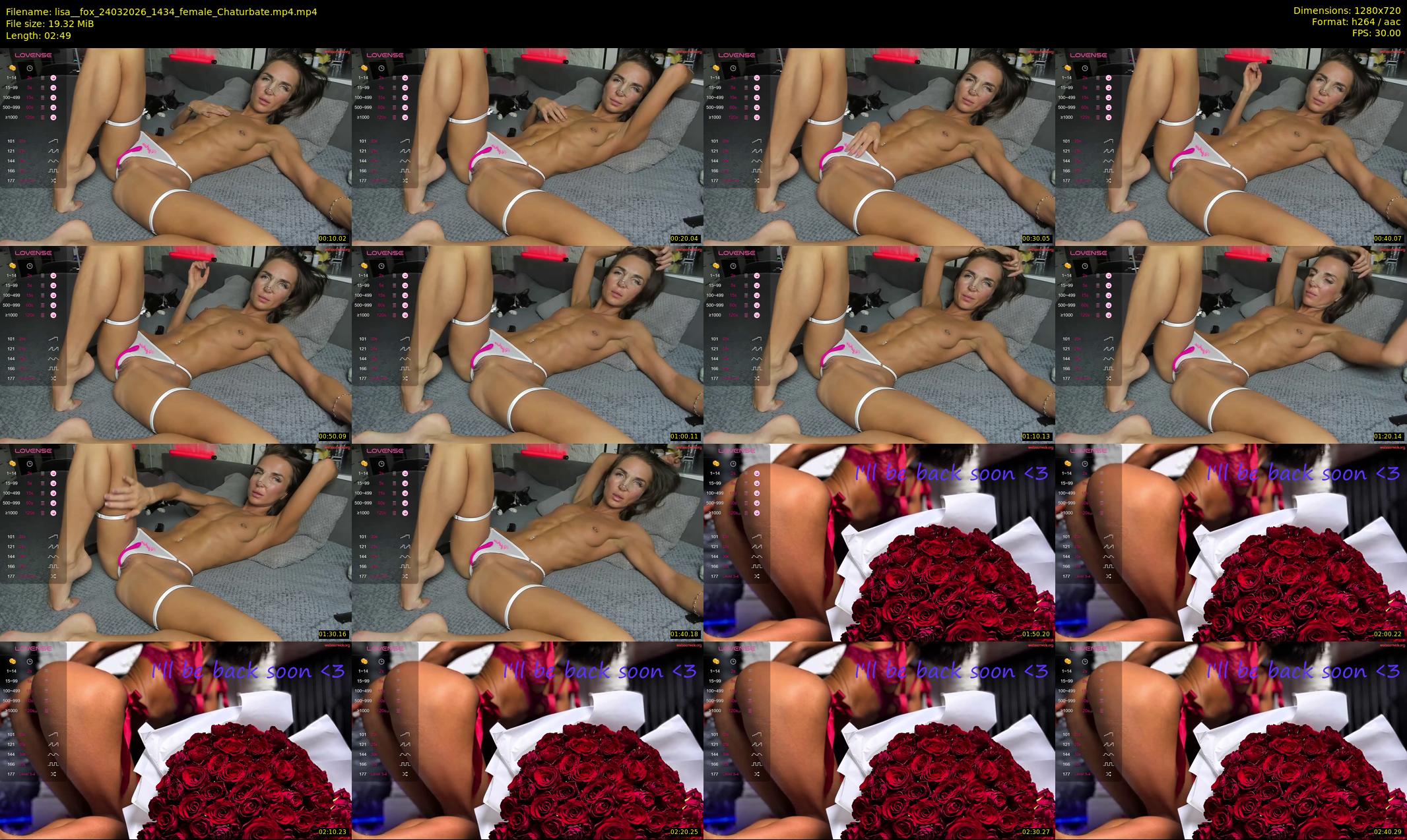 lisa__fox — 3 minute Chaturbate female cam show recording, 720p, Mar 24, 2026