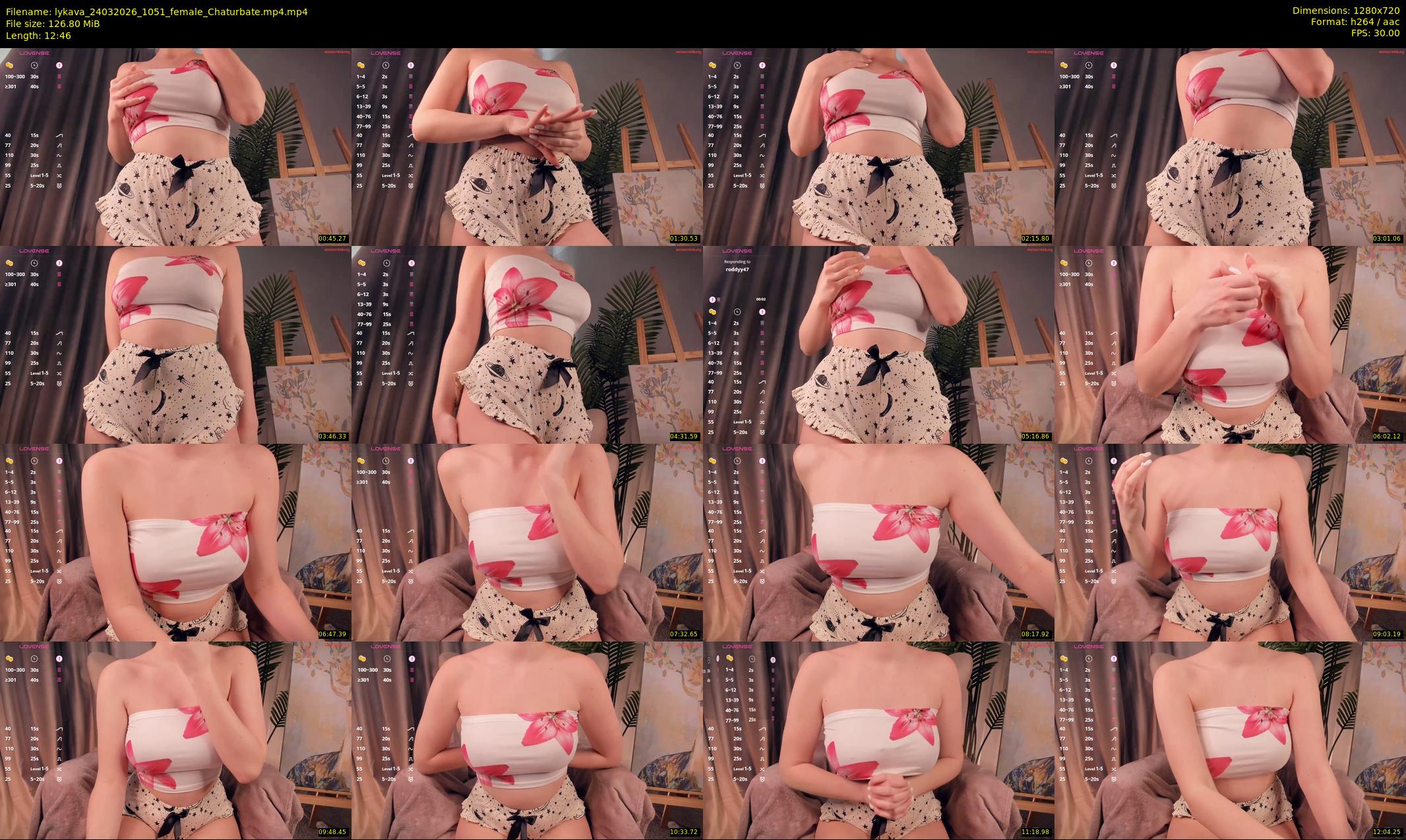 lykava — 13 minute Chaturbate female cam show recording, 720p, Mar 24, 2026