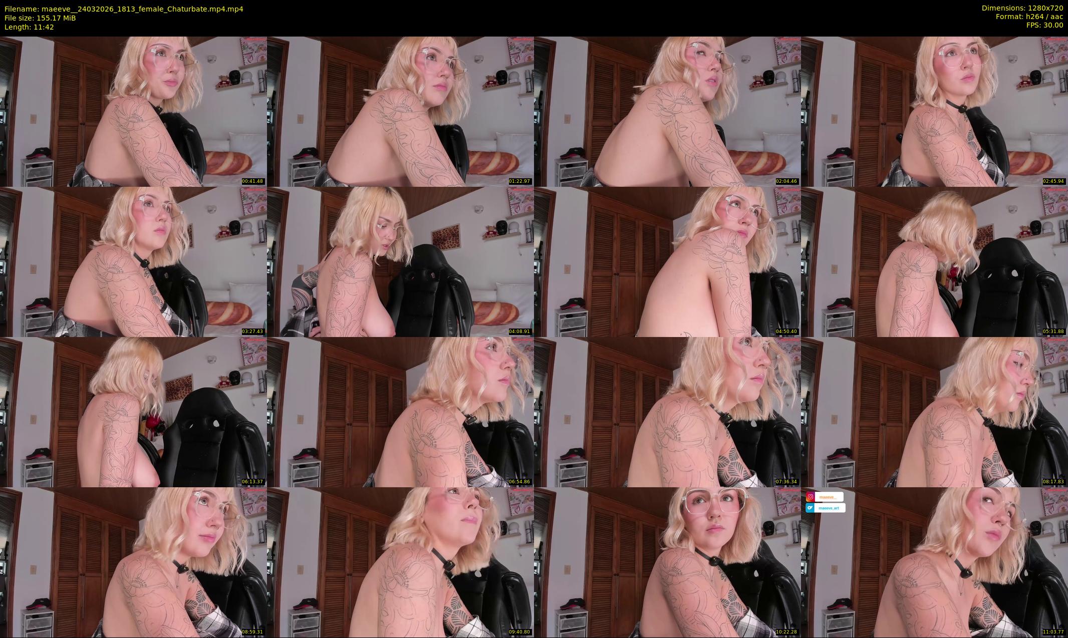 maeeve_ — 12 minute Chaturbate female cam show recording, 720p, Mar 24, 2026