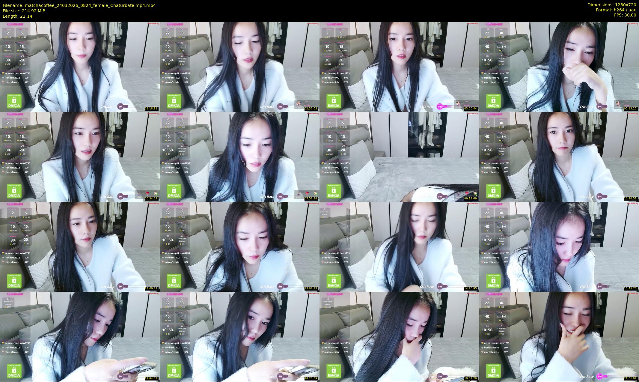 matchacoffee — 23 minute Chaturbate female cam show recording, 720p, Mar 24, 2026