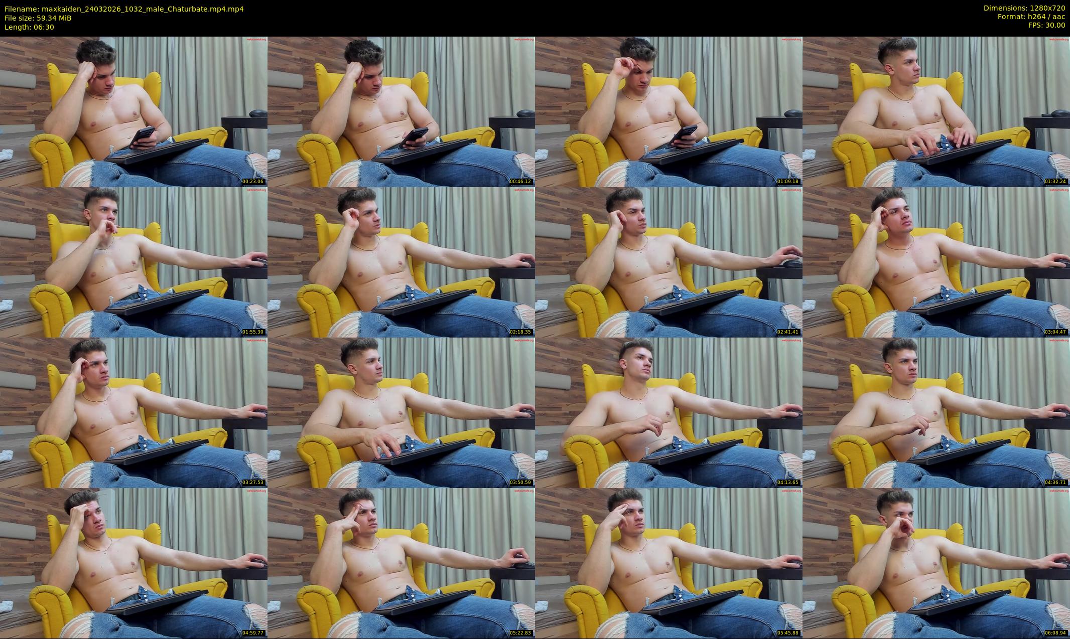 maxkaiden — 7 minute Chaturbate male cam show recording, 720p, Mar 24, 2026