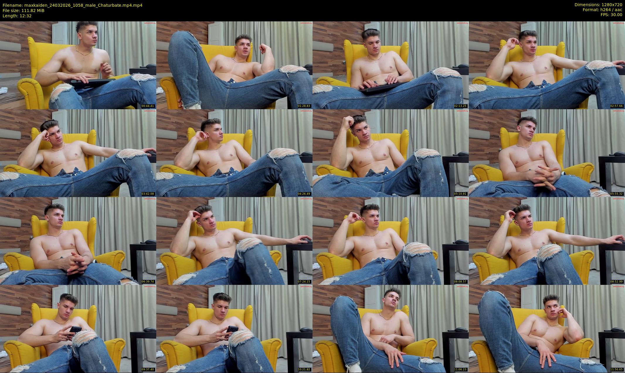 maxkaiden — 13 minute Chaturbate male cam show recording, 720p, Mar 24, 2026