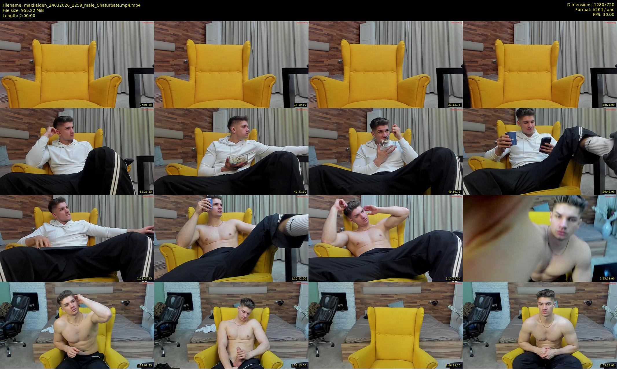 maxkaiden — 120 minute Chaturbate male cam show recording, 720p, Mar 24, 2026